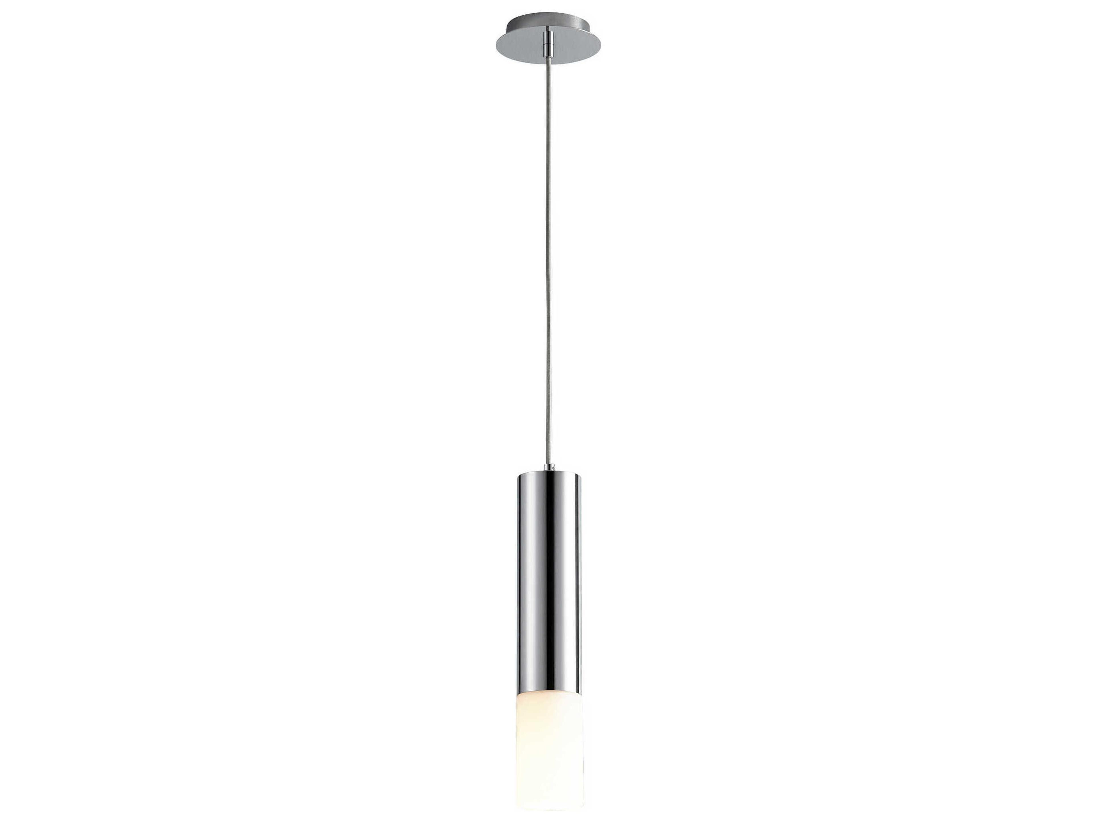Oxygen by Quorum Opus 1-Light Polished Chrome Cylinder Mini Pendant