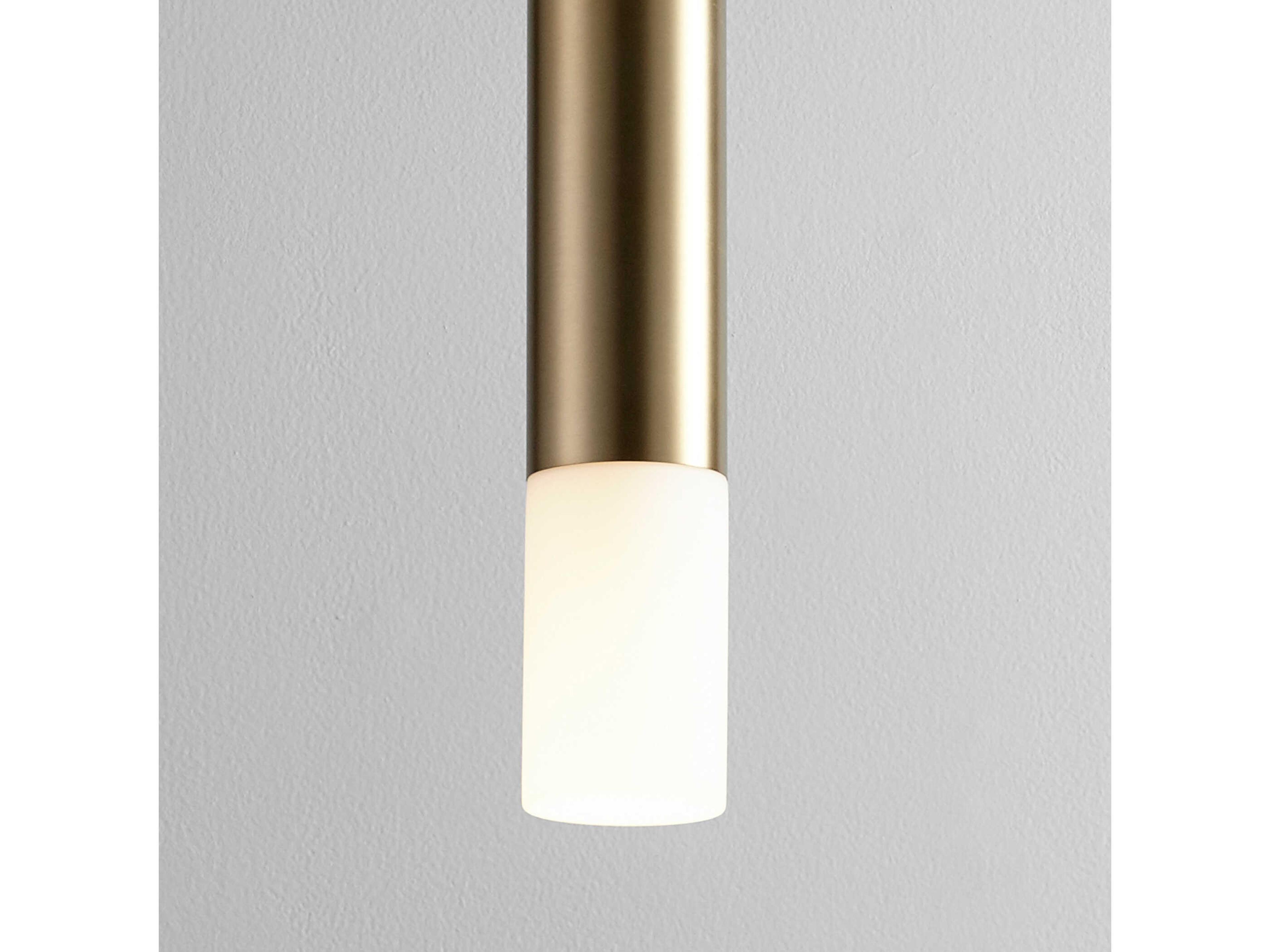 Oxygen by Quorum Opus 1-Light Aged Brass Cylinder Mini Pendant