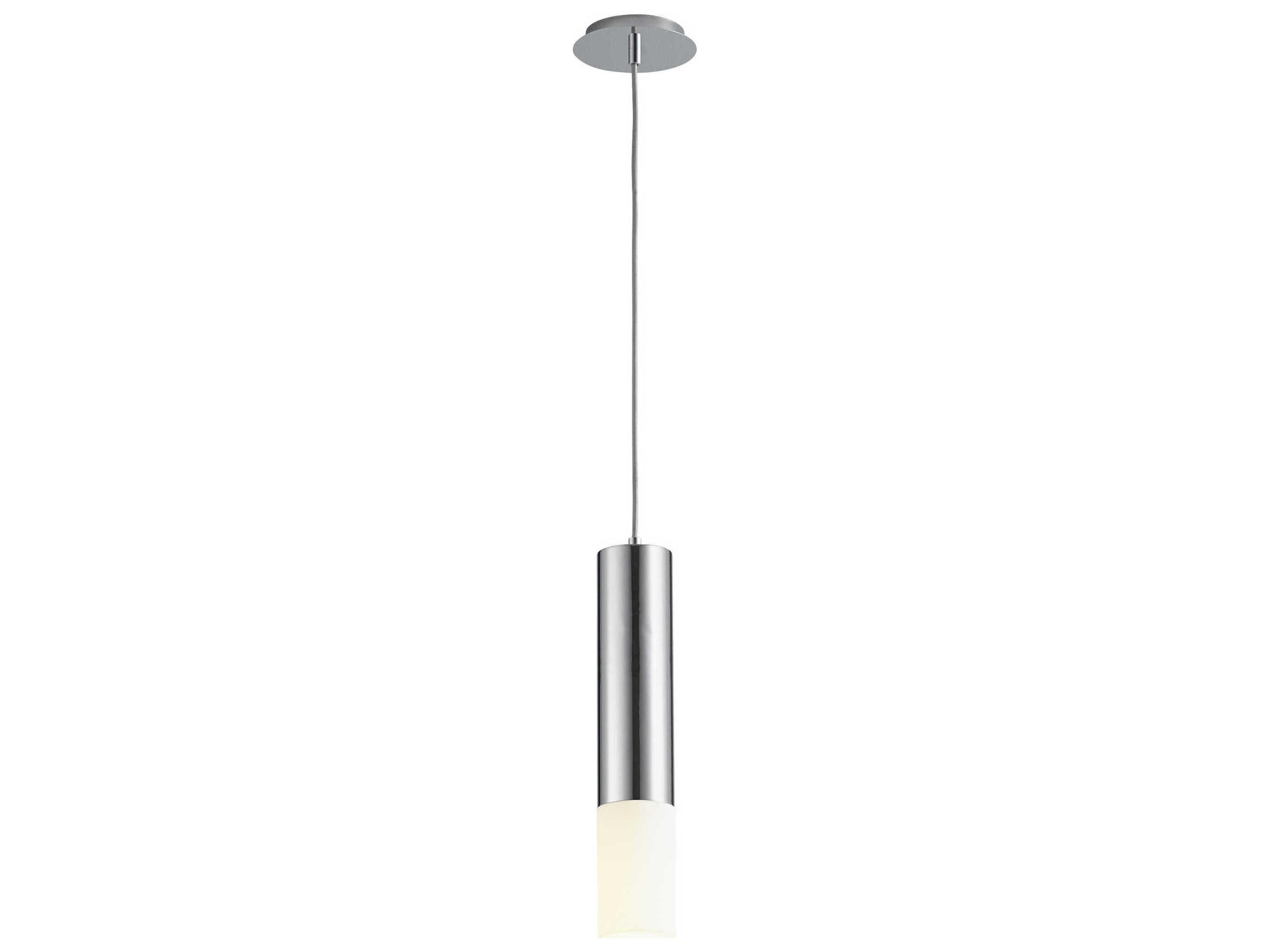 Oxygen by Quorum Opus 1-Light Polished Chrome Cylinder Mini Pendant