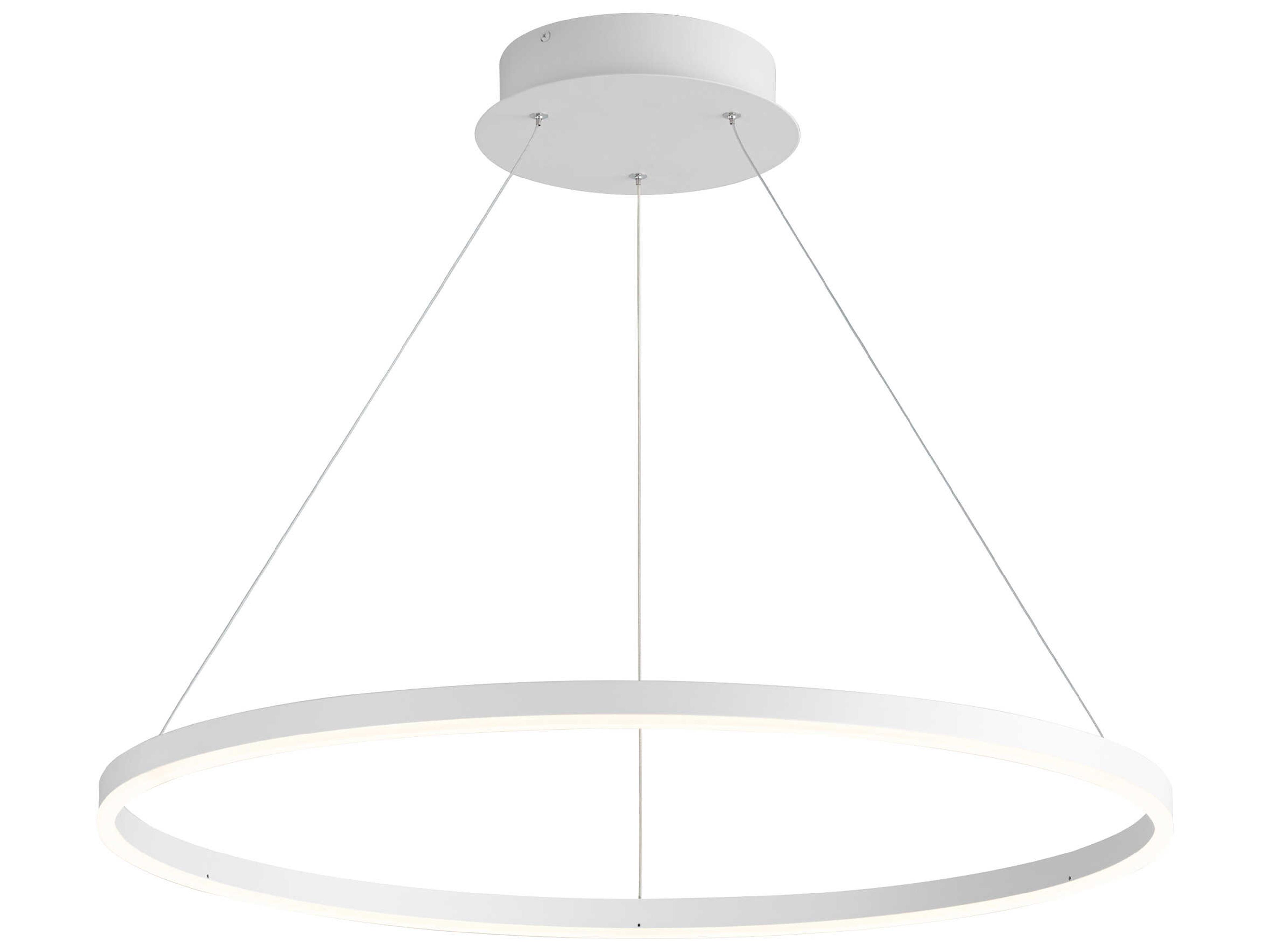 Oxygen by Quorum Circulo 1-Light White Pendant