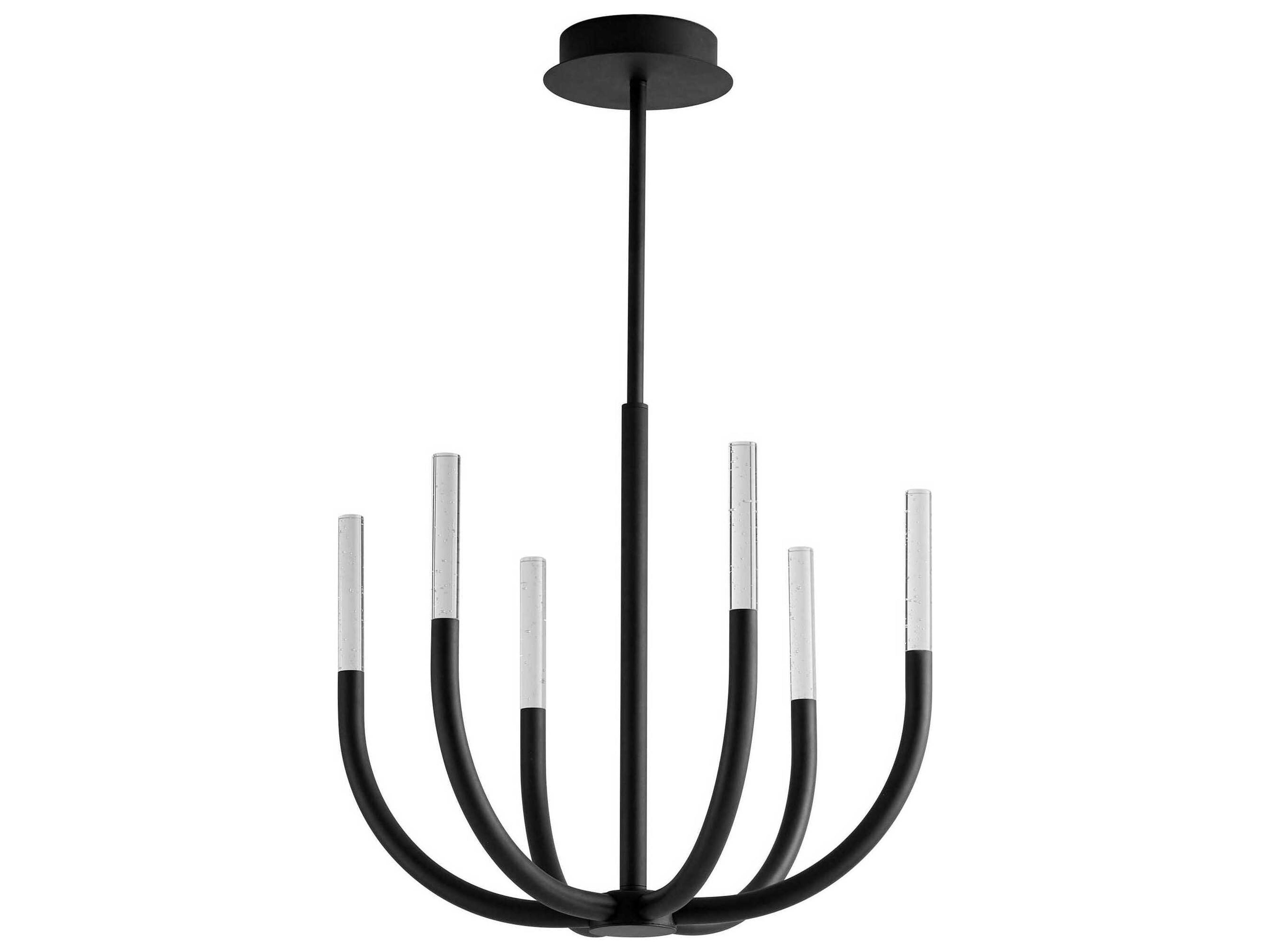 Presto 6-Light Black Linear Chandelier