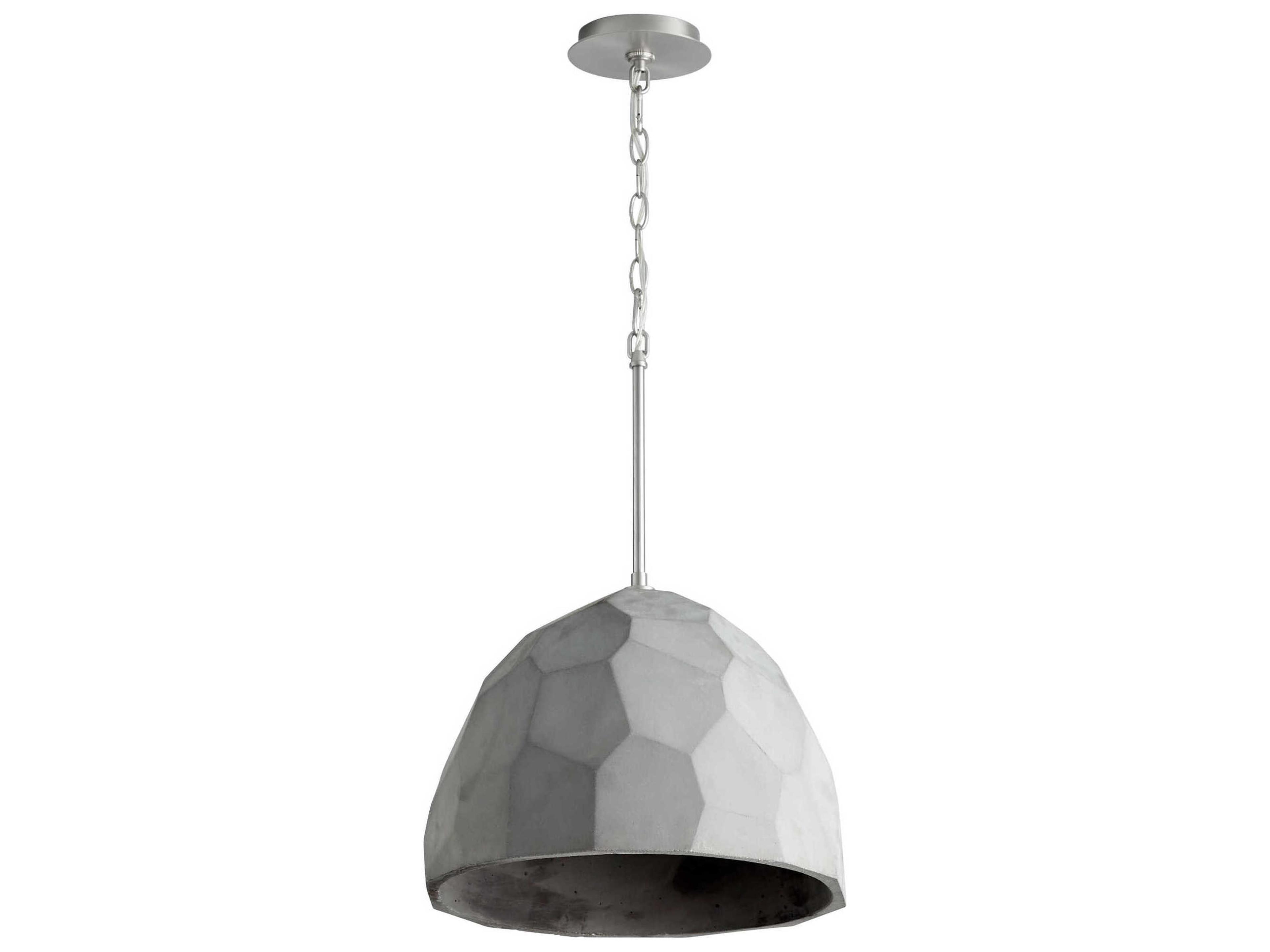 Maria 1-Light Grey Satin Nickel Pendant