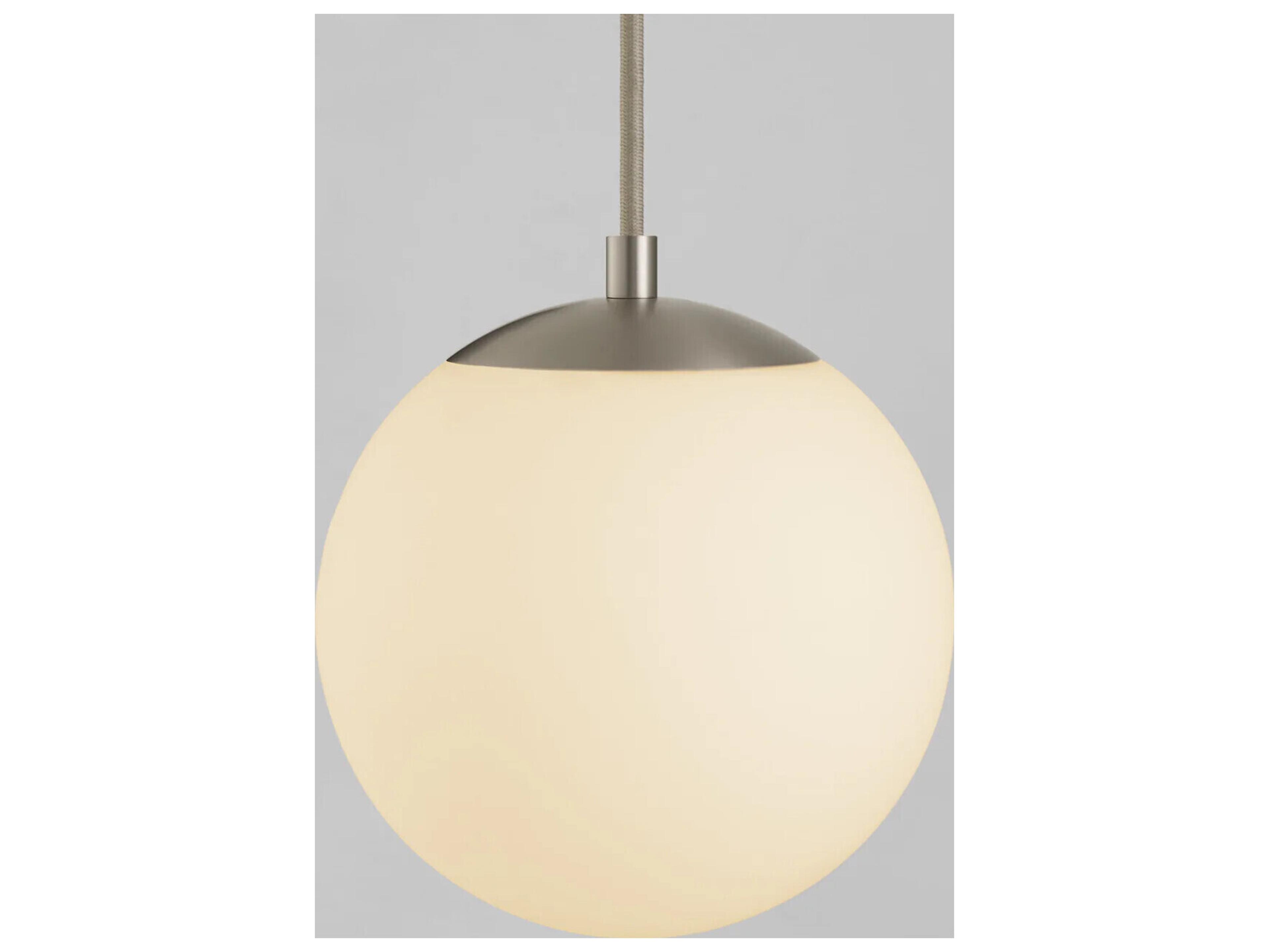 Oxygen by Quorum Luna 1-Light Satin Nickel Globe Mini Pendant