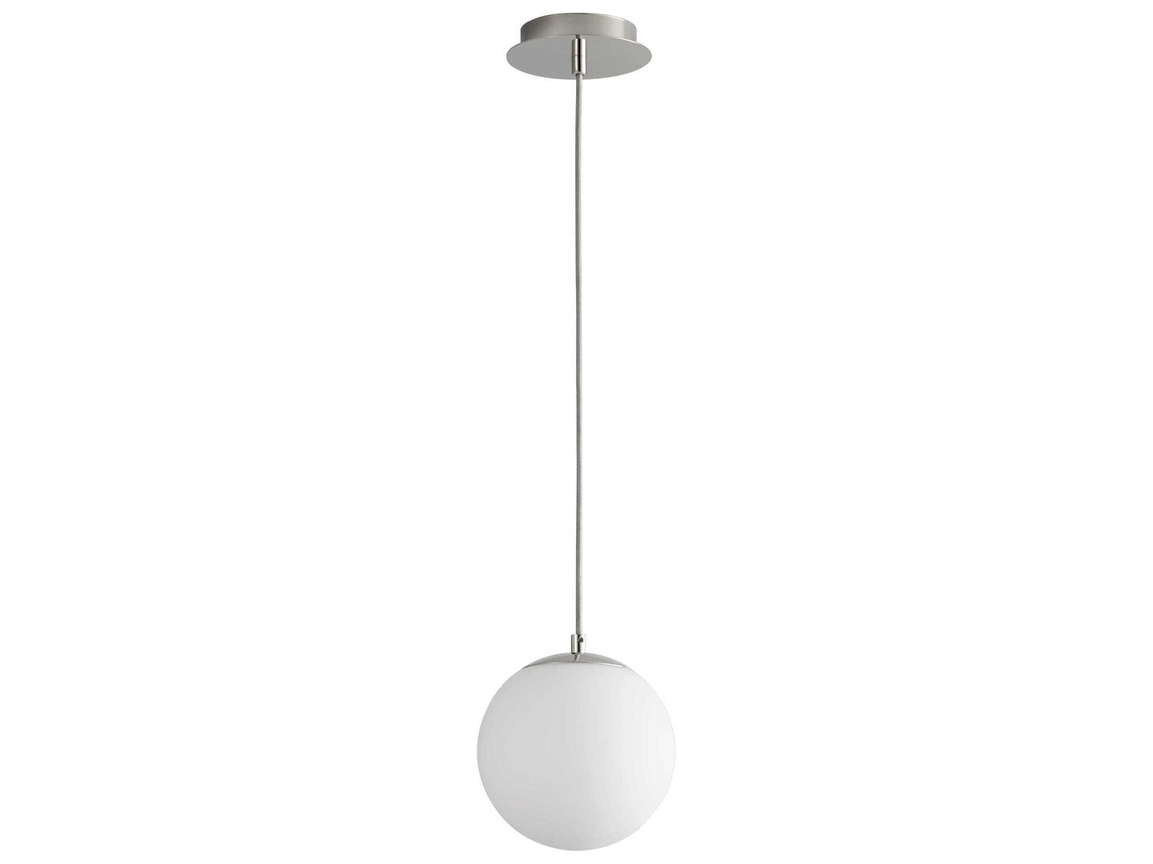 Luna 1-Light Polished Nickel Globe Mini Pendant