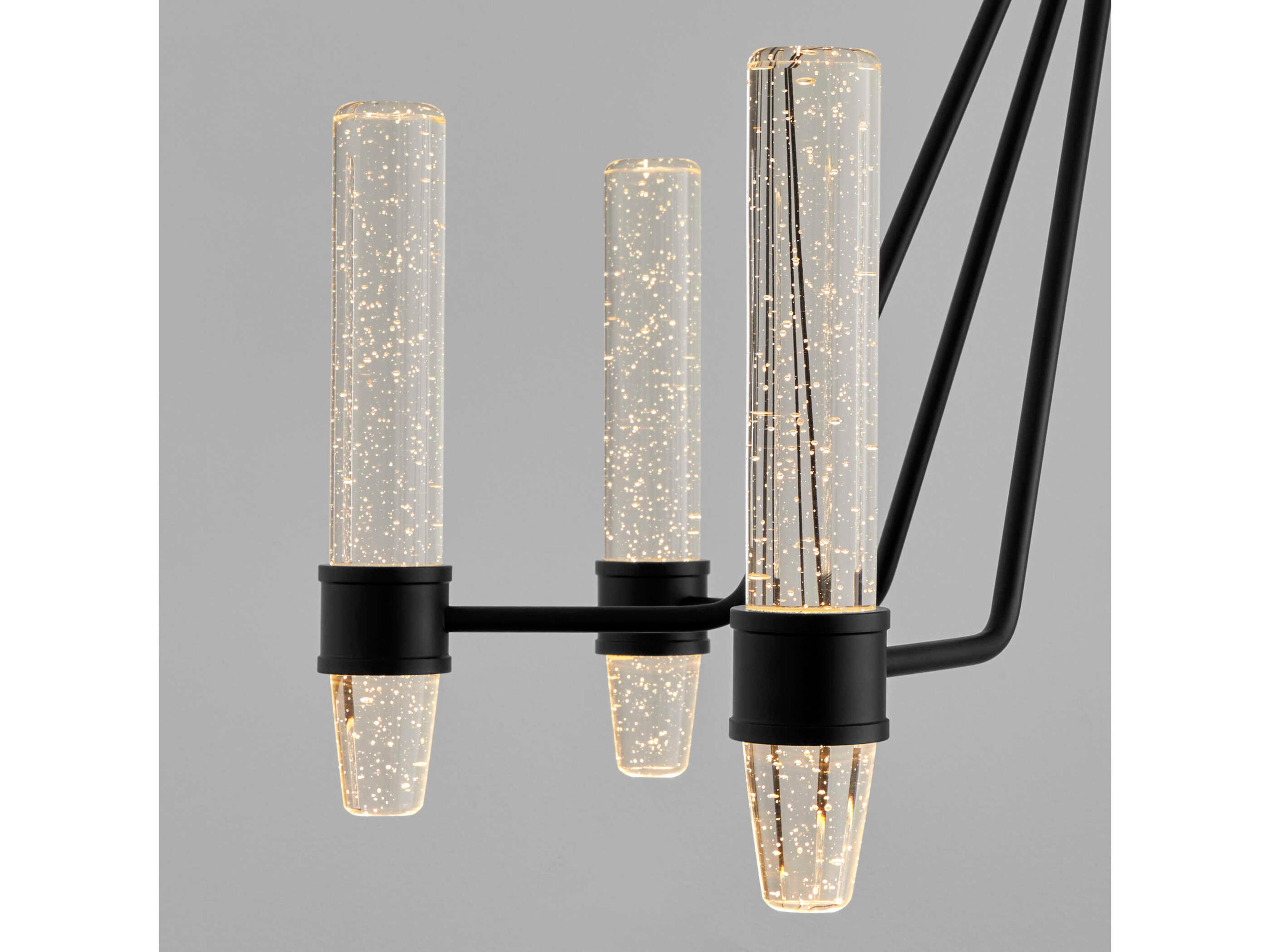 Oxygen by Quorum Ethos 6-Light Black Chandelier