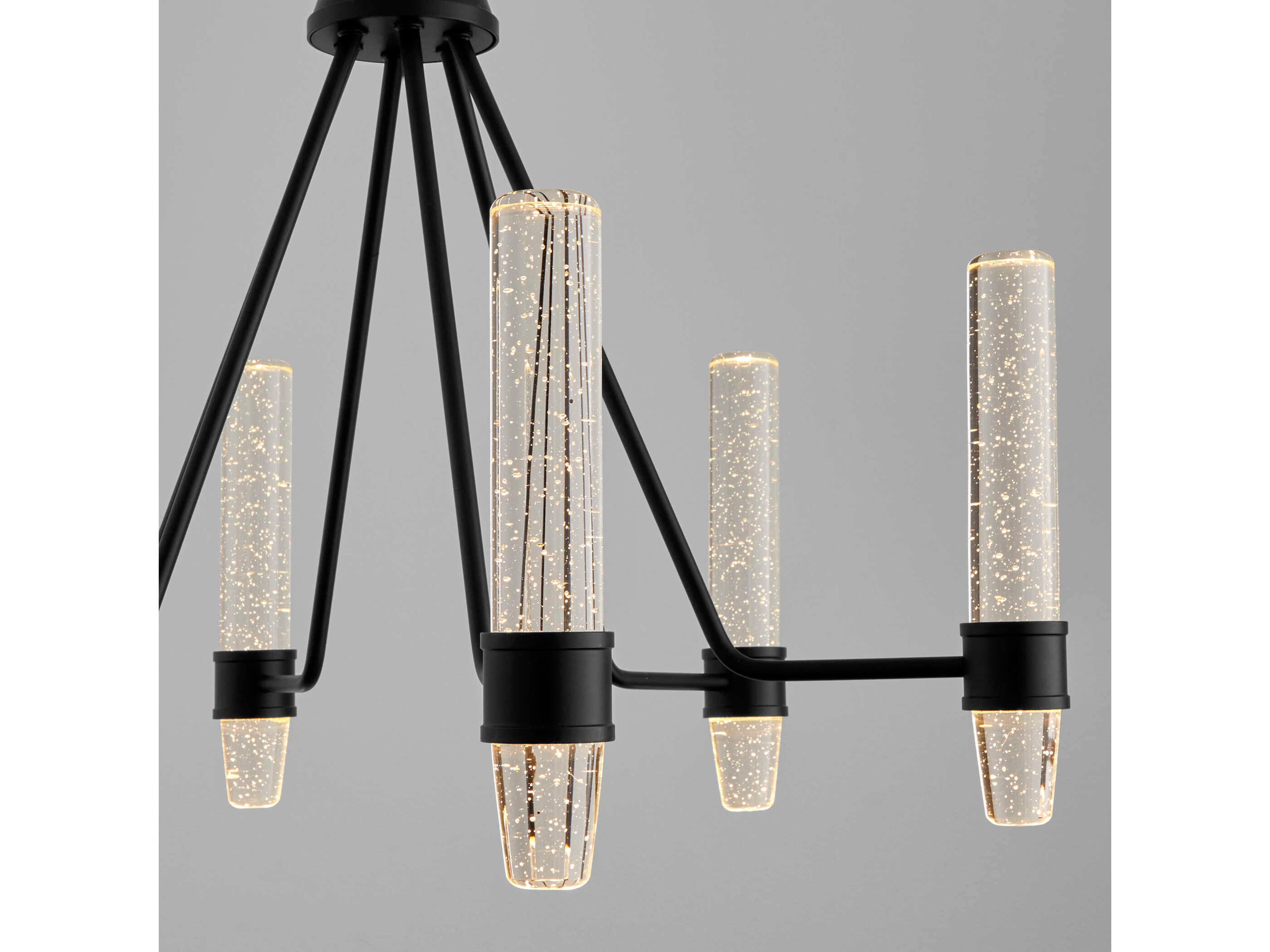 Oxygen by Quorum Ethos 6-Light Black Chandelier