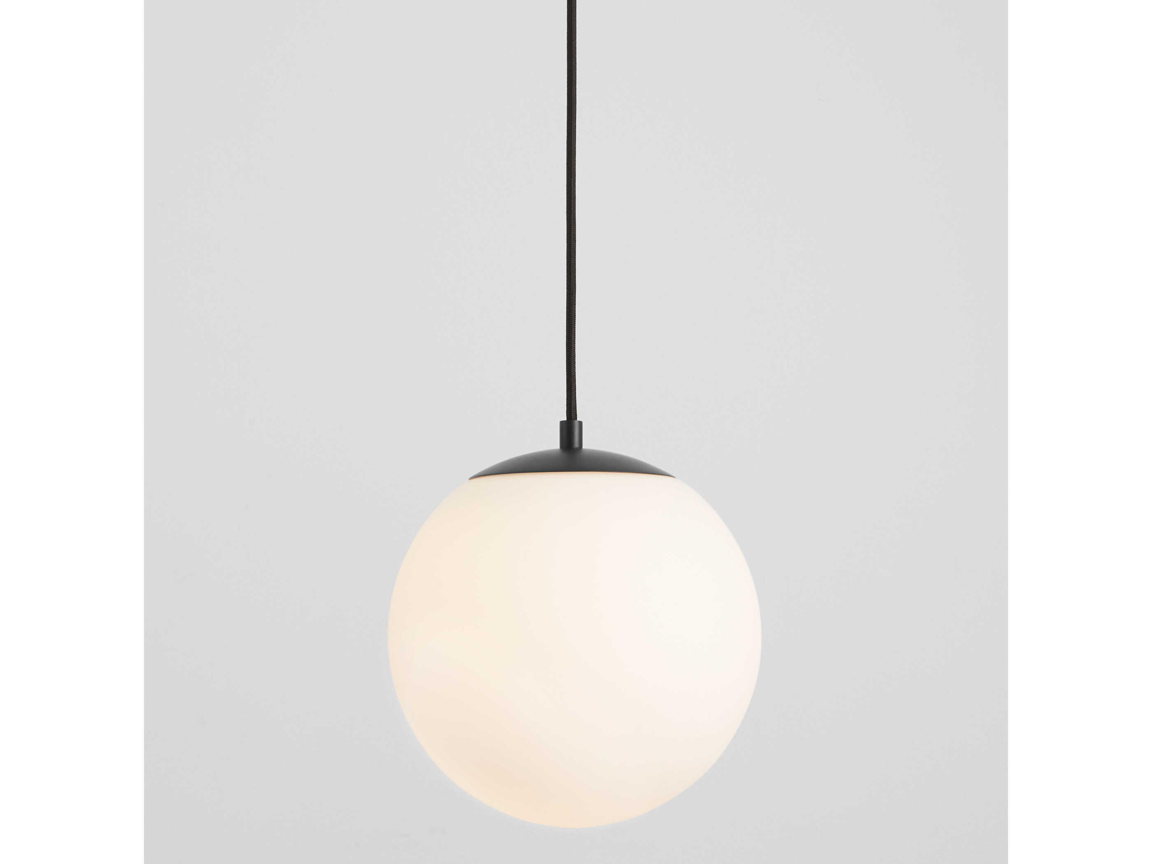 Oxygen by Quorum Luna 1-Light Black Globe Mini Pendant