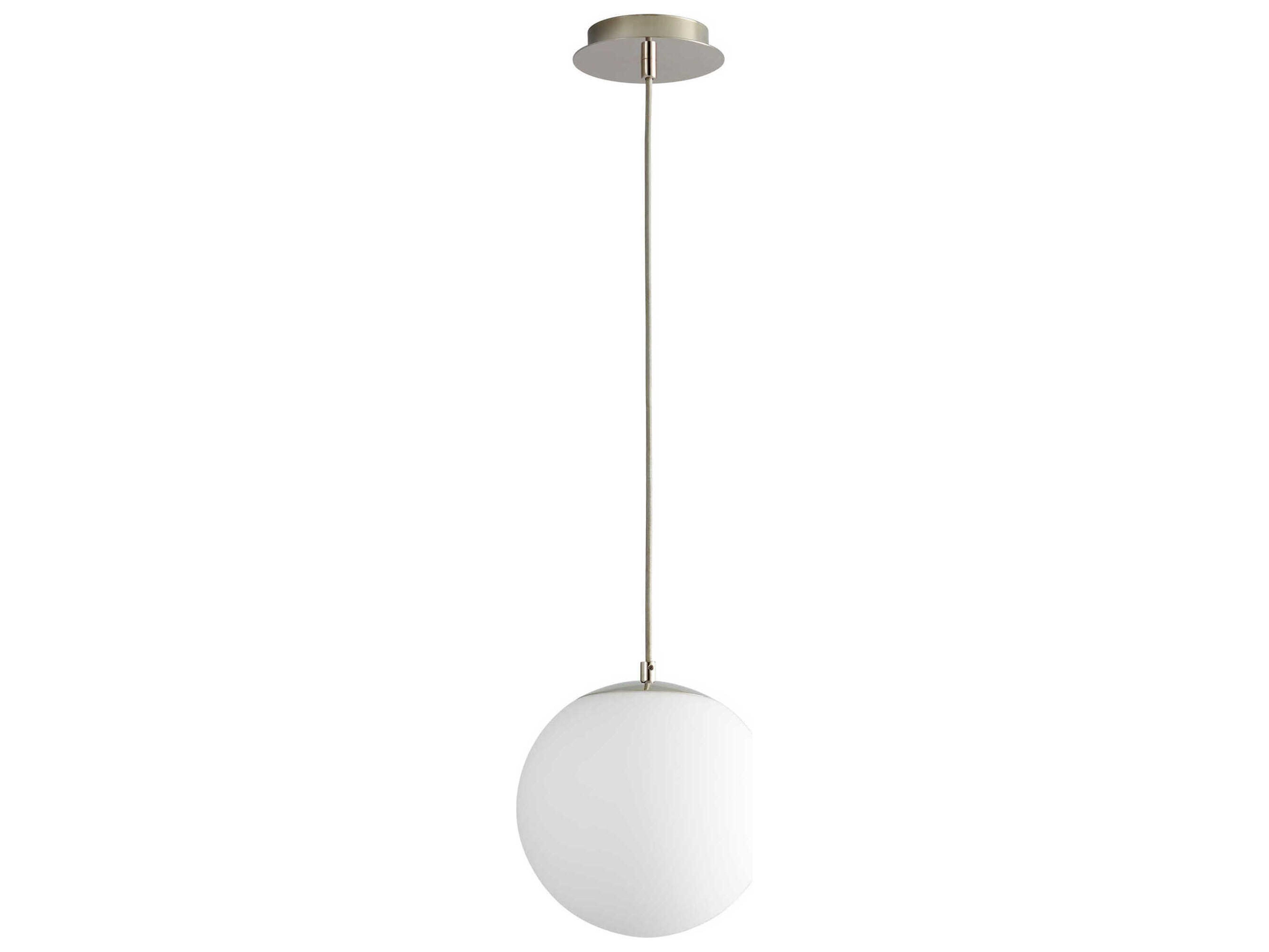 Luna 1-Light Polished Nickel Globe Mini Pendant