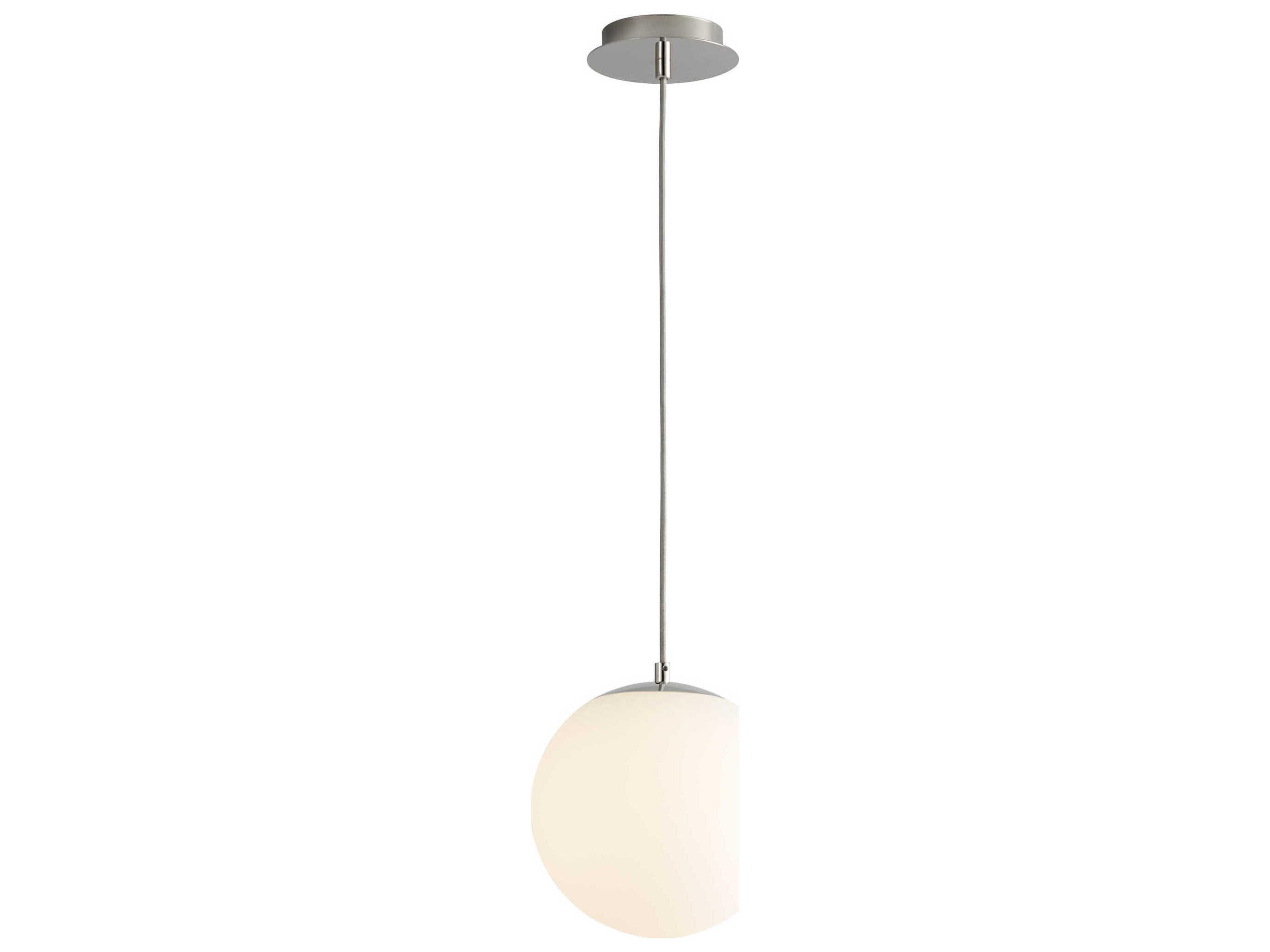 Oxygen by Quorum Luna 1-Light Polished Nickel Globe Mini Pendant