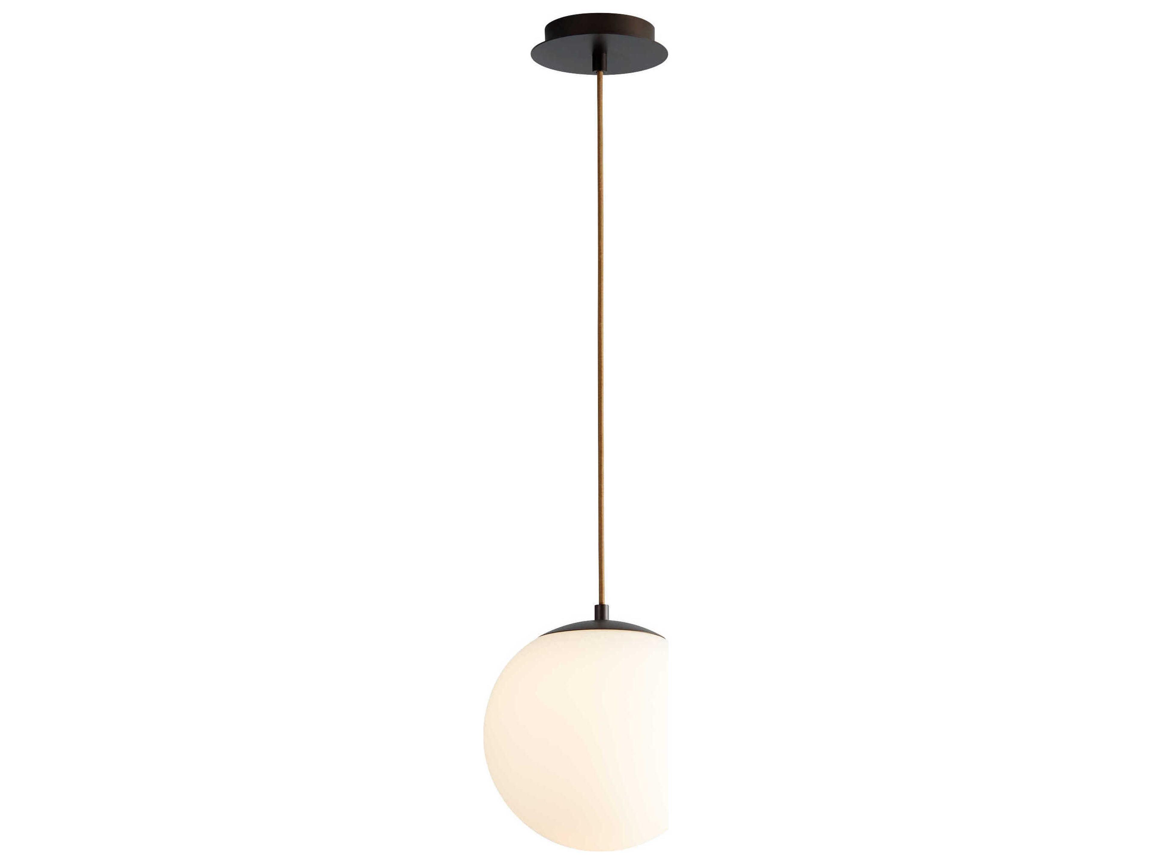 Oxygen by Quorum Luna 1-Light Oiled Bronze Globe Mini Pendant