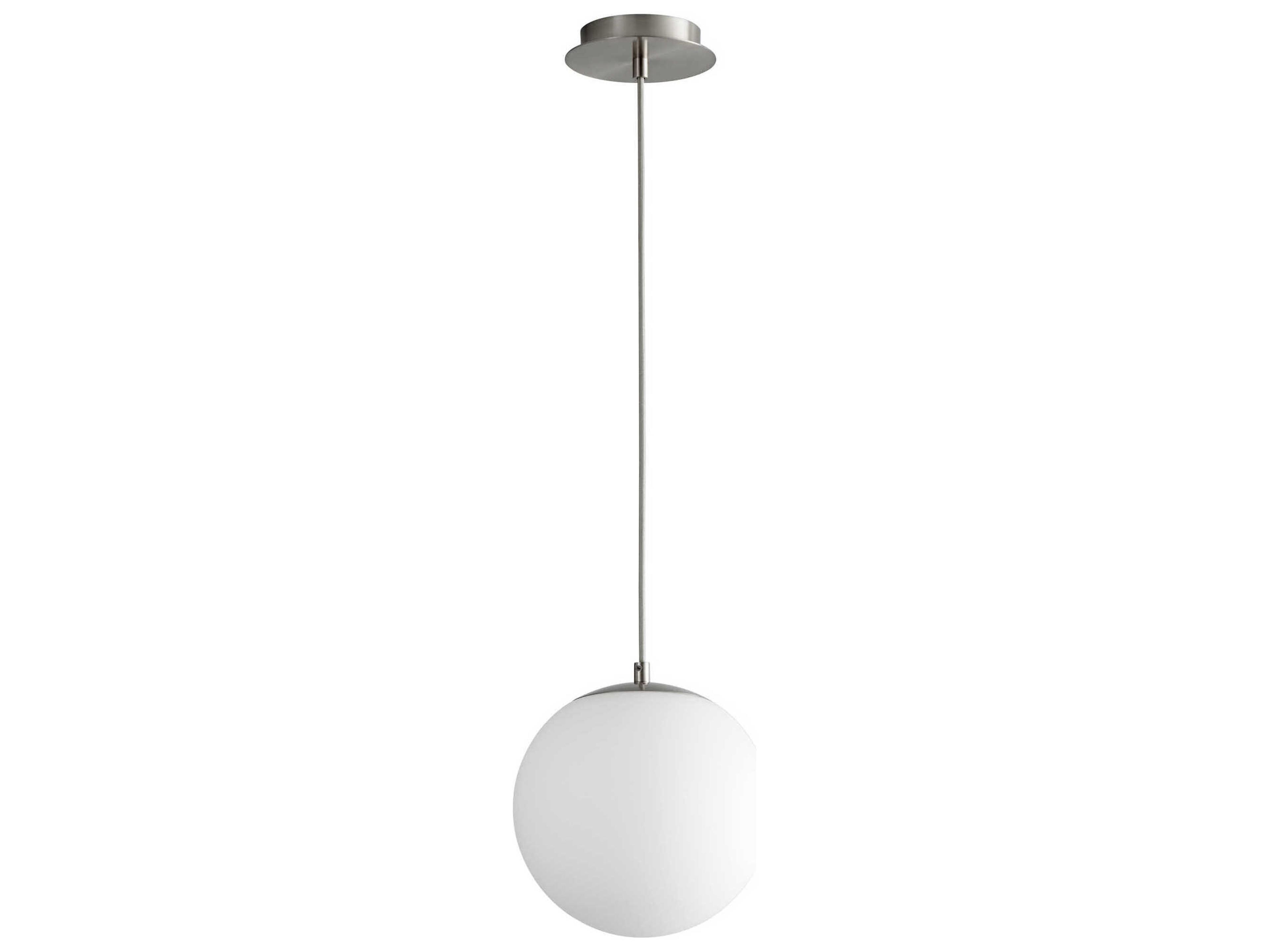 Luna 1-Light Satin Nickel Globe Mini Pendant
