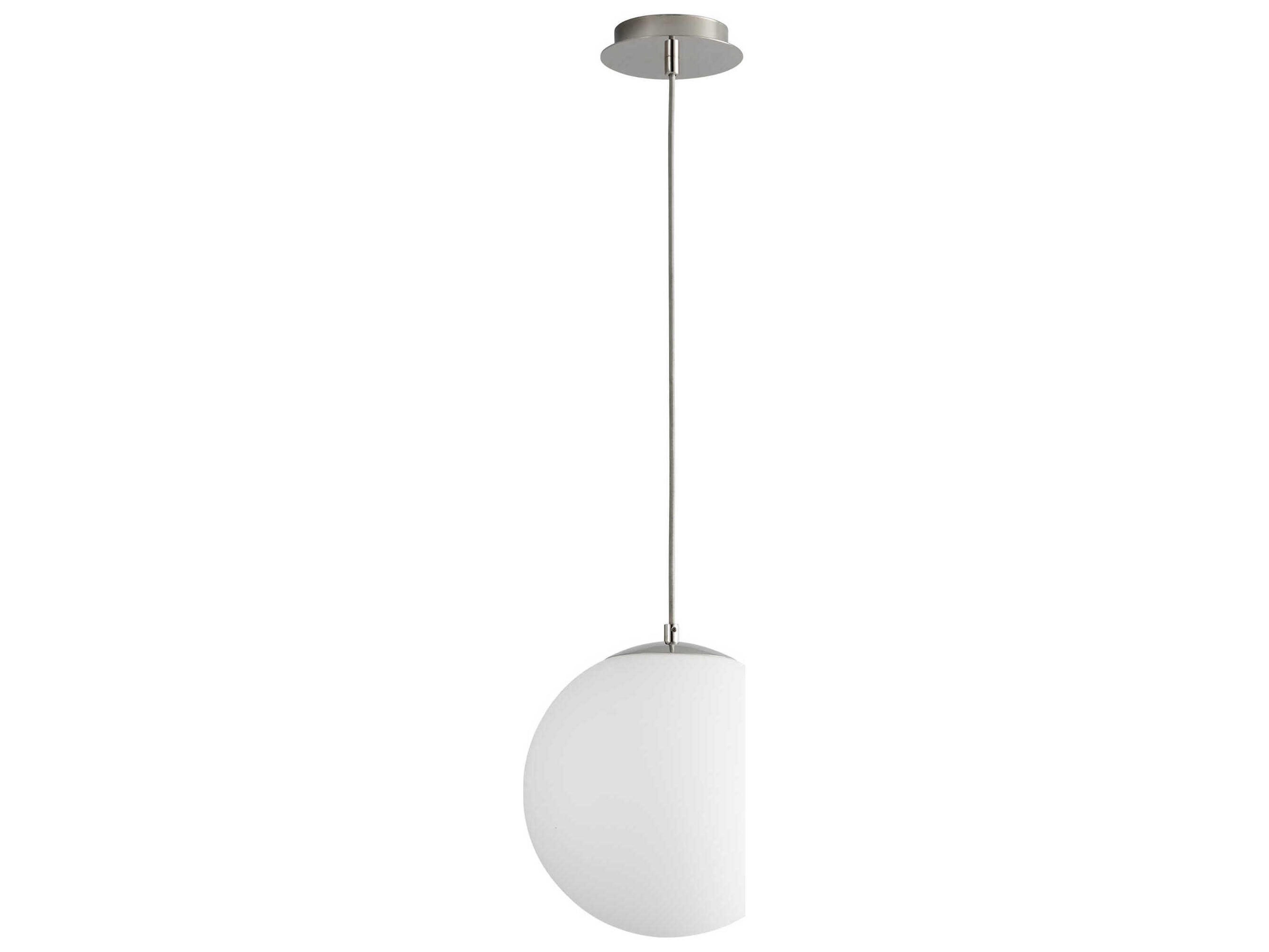 Luna 1-Light Polished Nickel Globe Mini Pendant