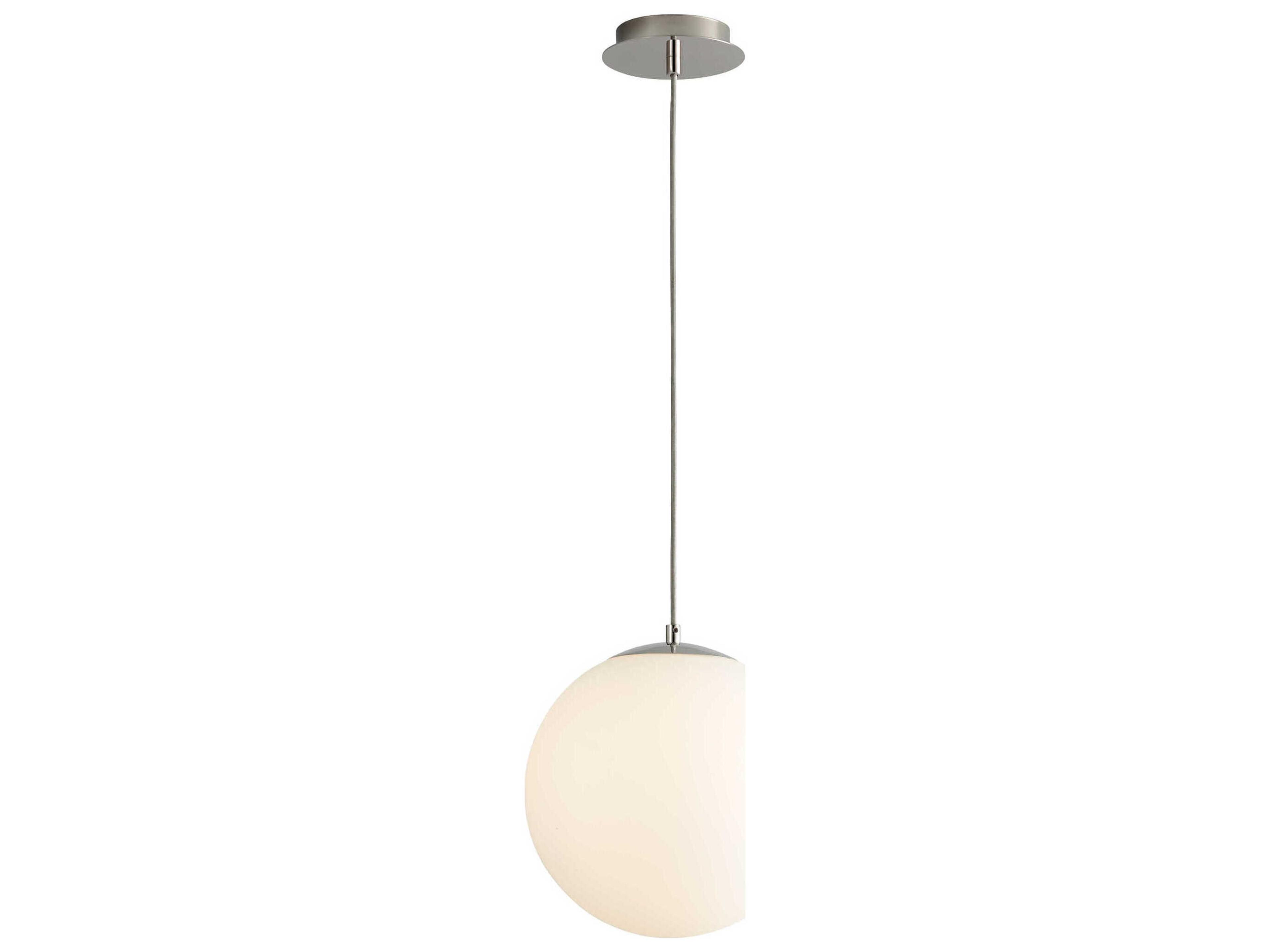 Oxygen by Quorum Luna 1-Light Polished Nickel Globe Mini Pendant