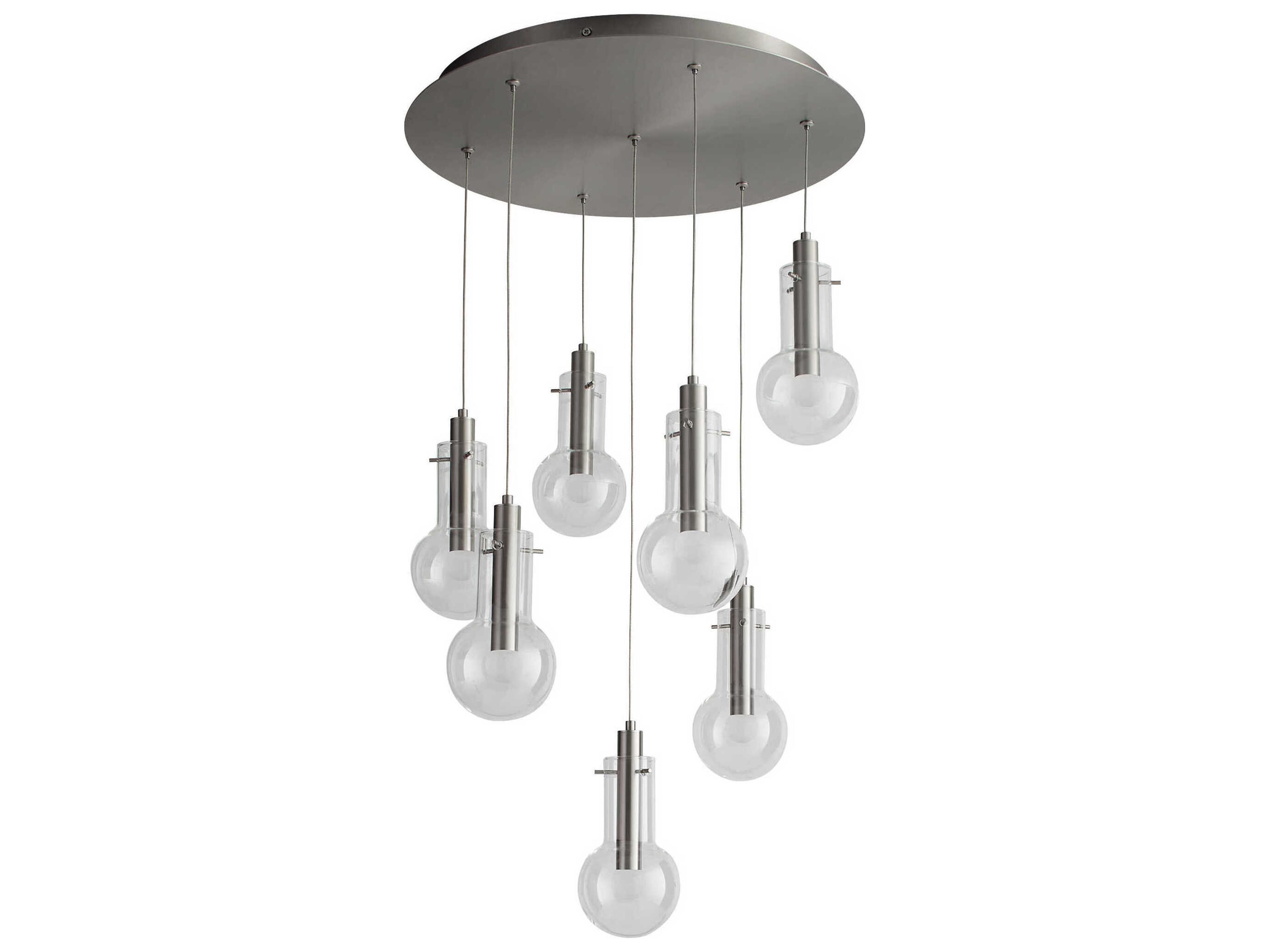 Primo 7-Light Satin Nickel Pendant