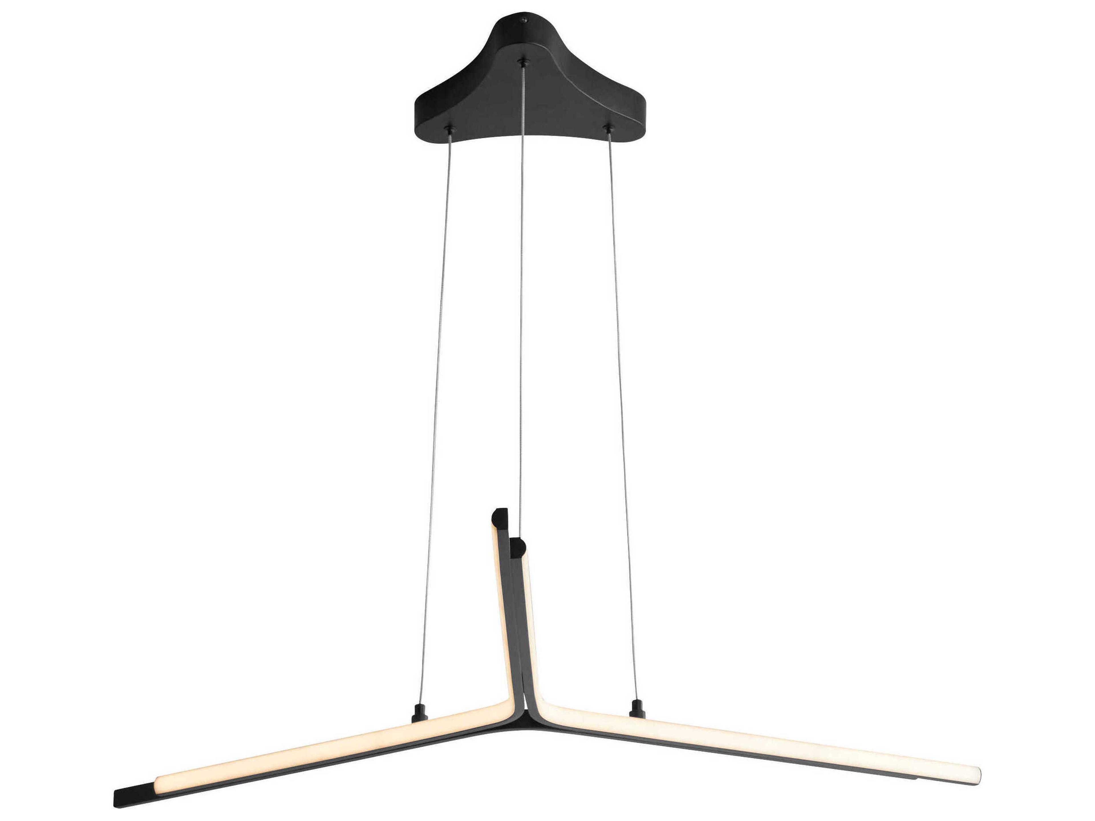 Oxygen by Quorum Estrella 1-Light Black Linear Pendant