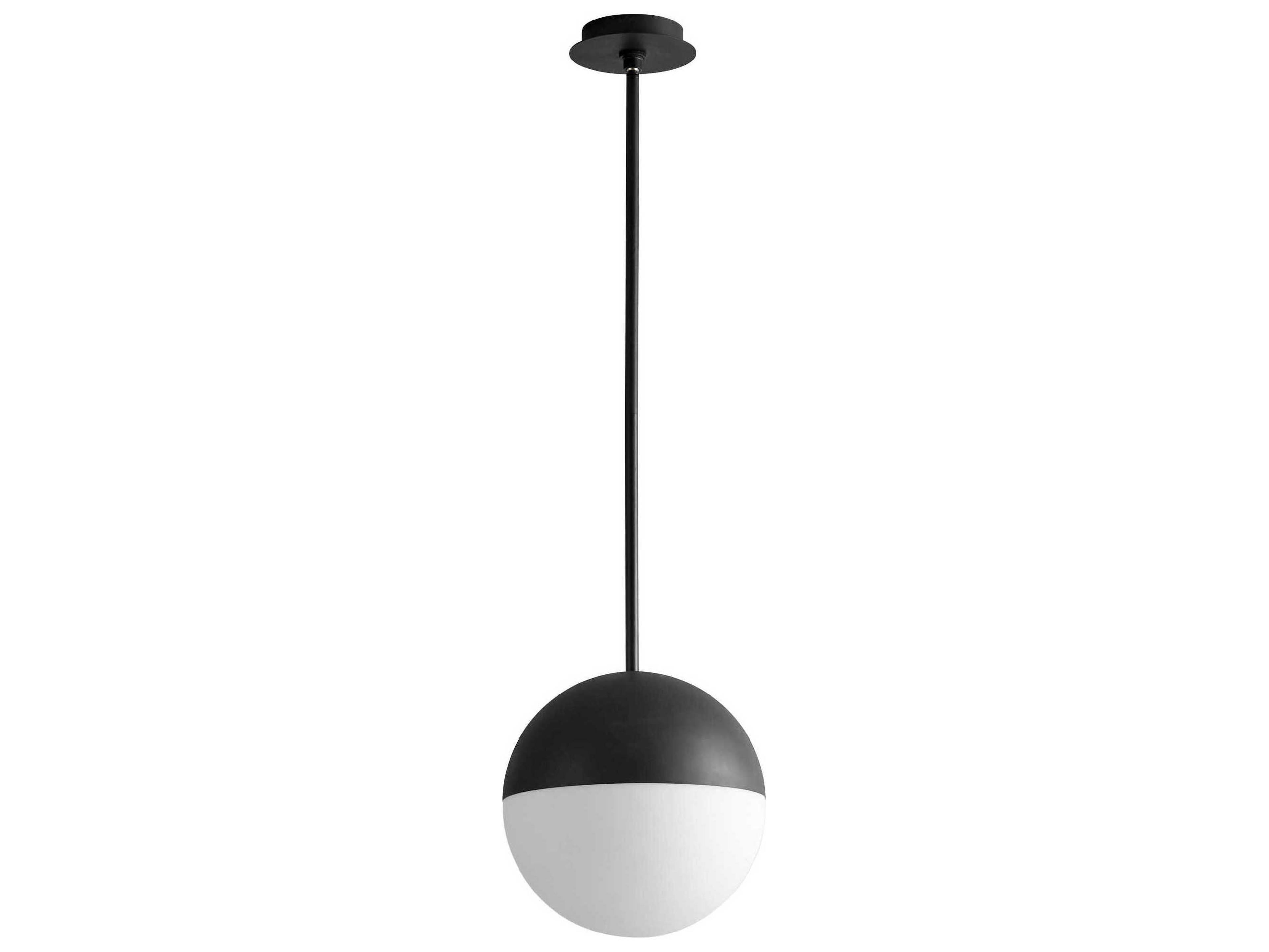 Mondo 1-Light Black Globe Mini Pendant
