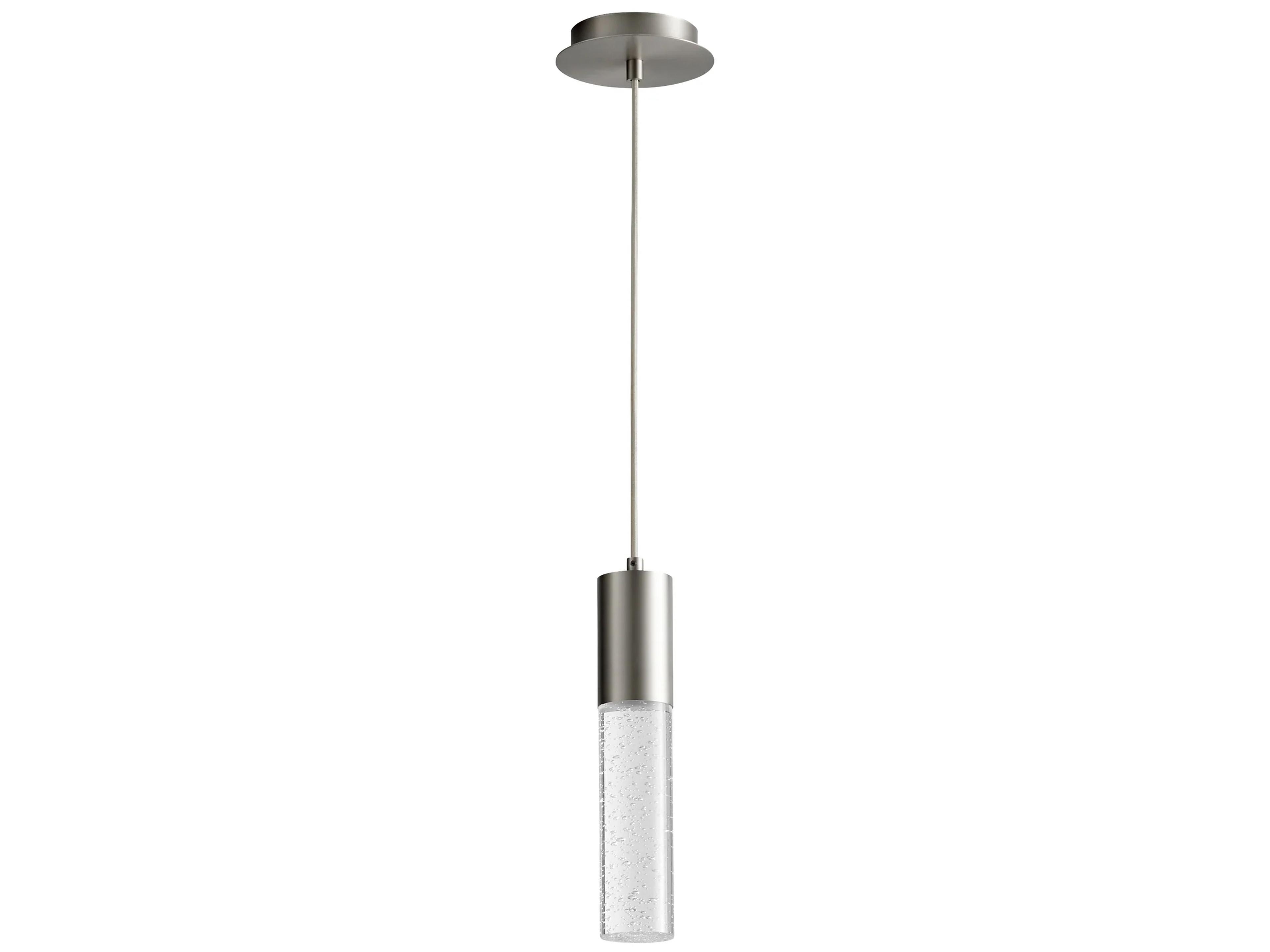 Spirit 1-Light Satin Nickel Cylinder Mini Pendant
