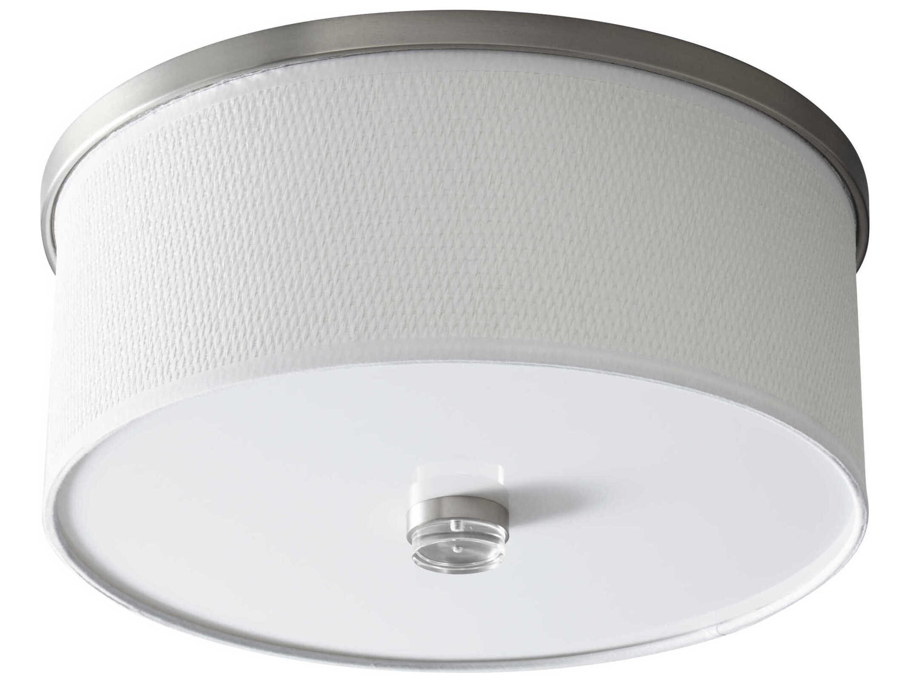 Echo 2-Light Satin Nickel Flush Mount