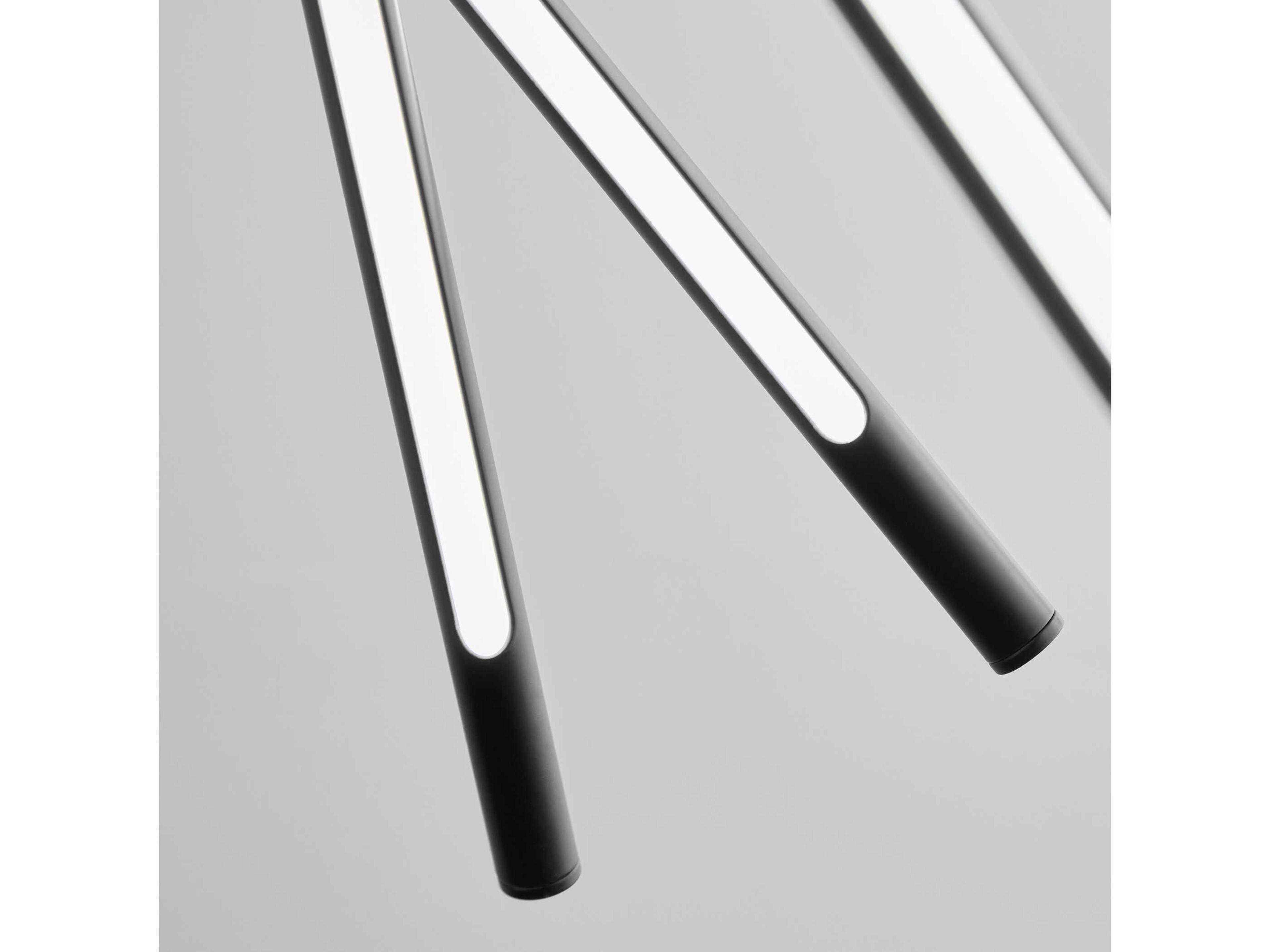 Oxygen by Quorum Palillos 12-Light Black Linear Sputnik Pendant