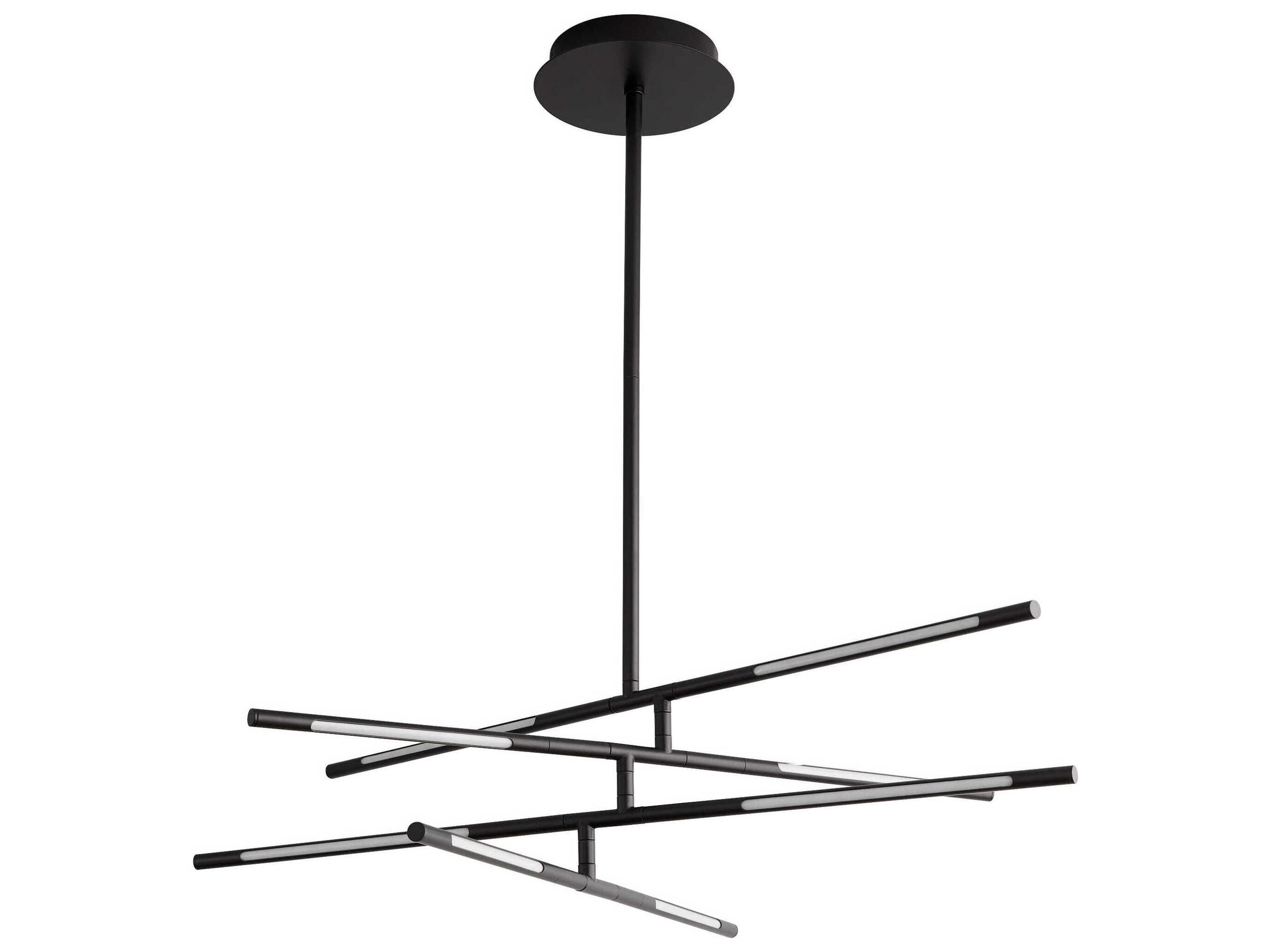 Palillos 8-Light Black Linear Island Pendant