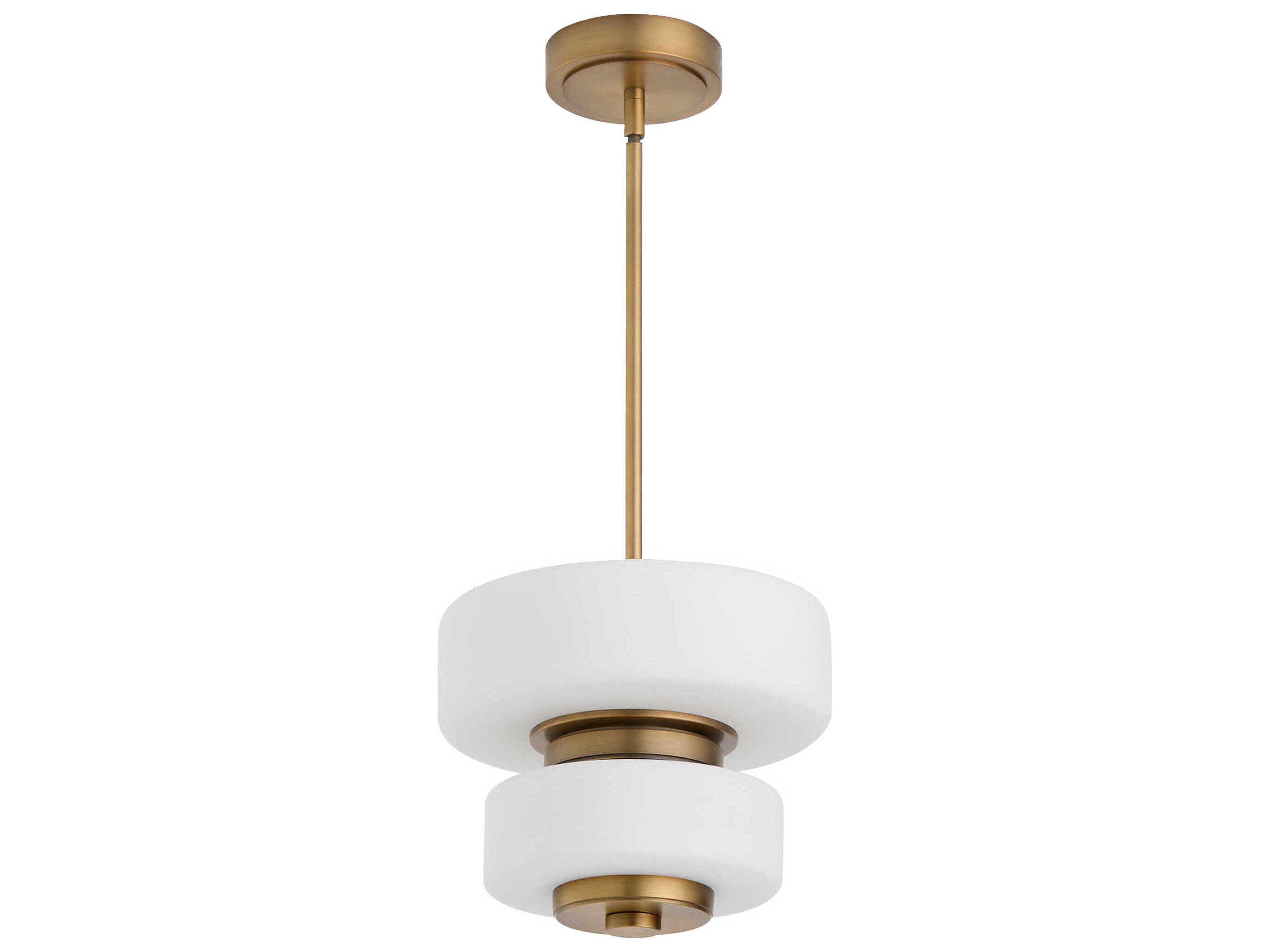 Favo Brushed Brass Geometric Pendant