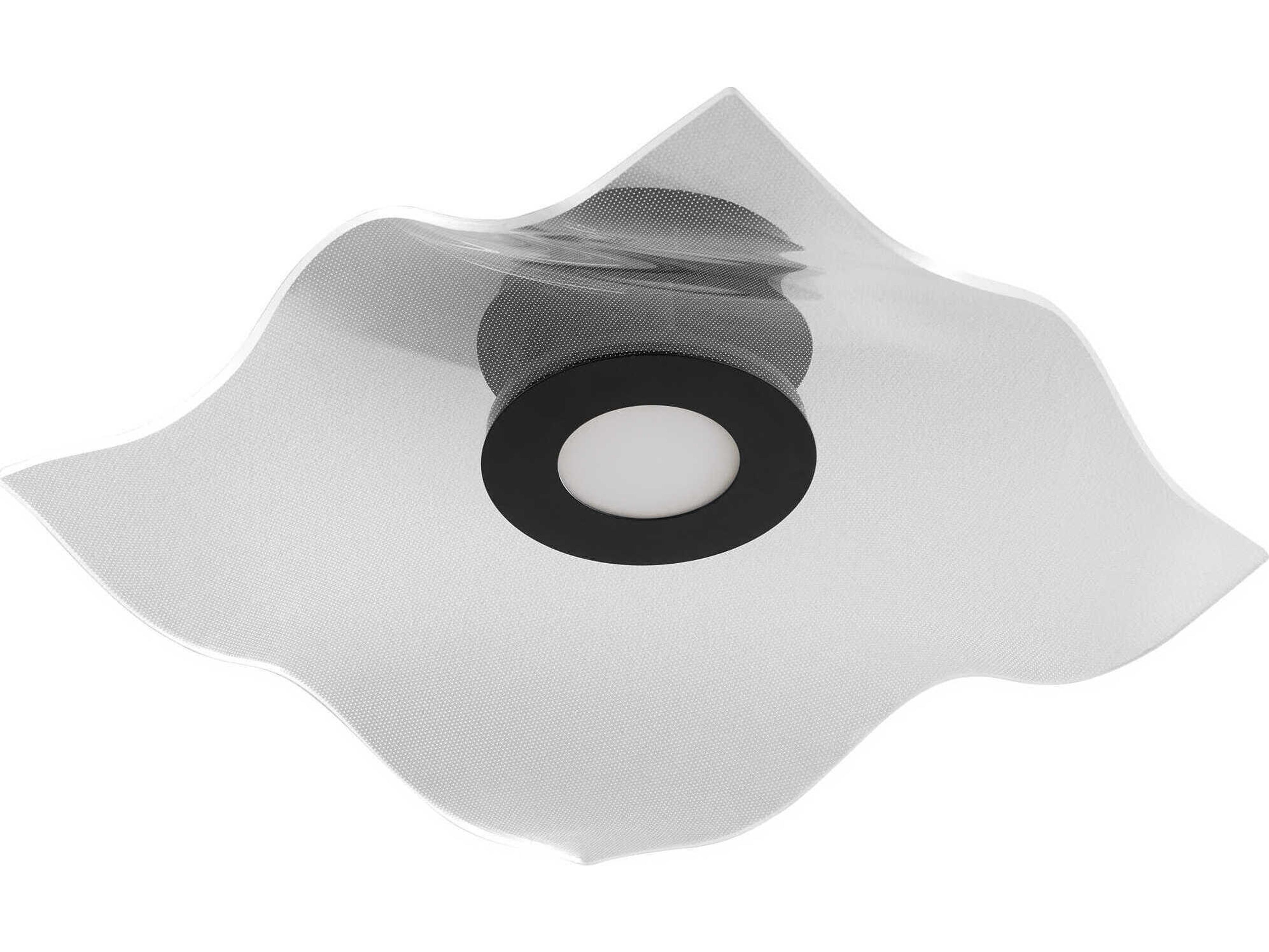 Oxygen by Quorum Medusa 1-Light Black Flush Mount
