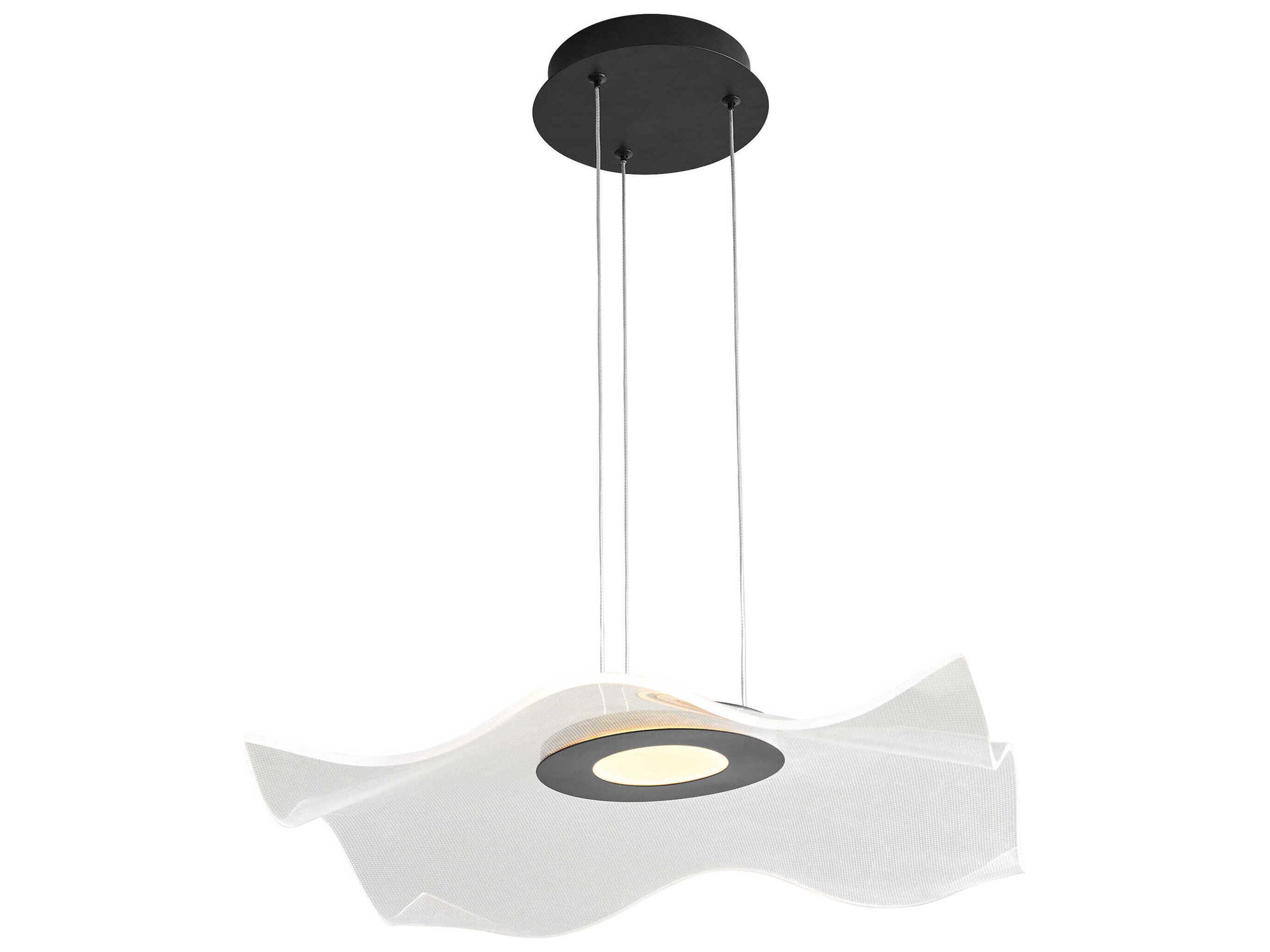 Oxygen by Quorum Medusa 1-Light Black Pendant