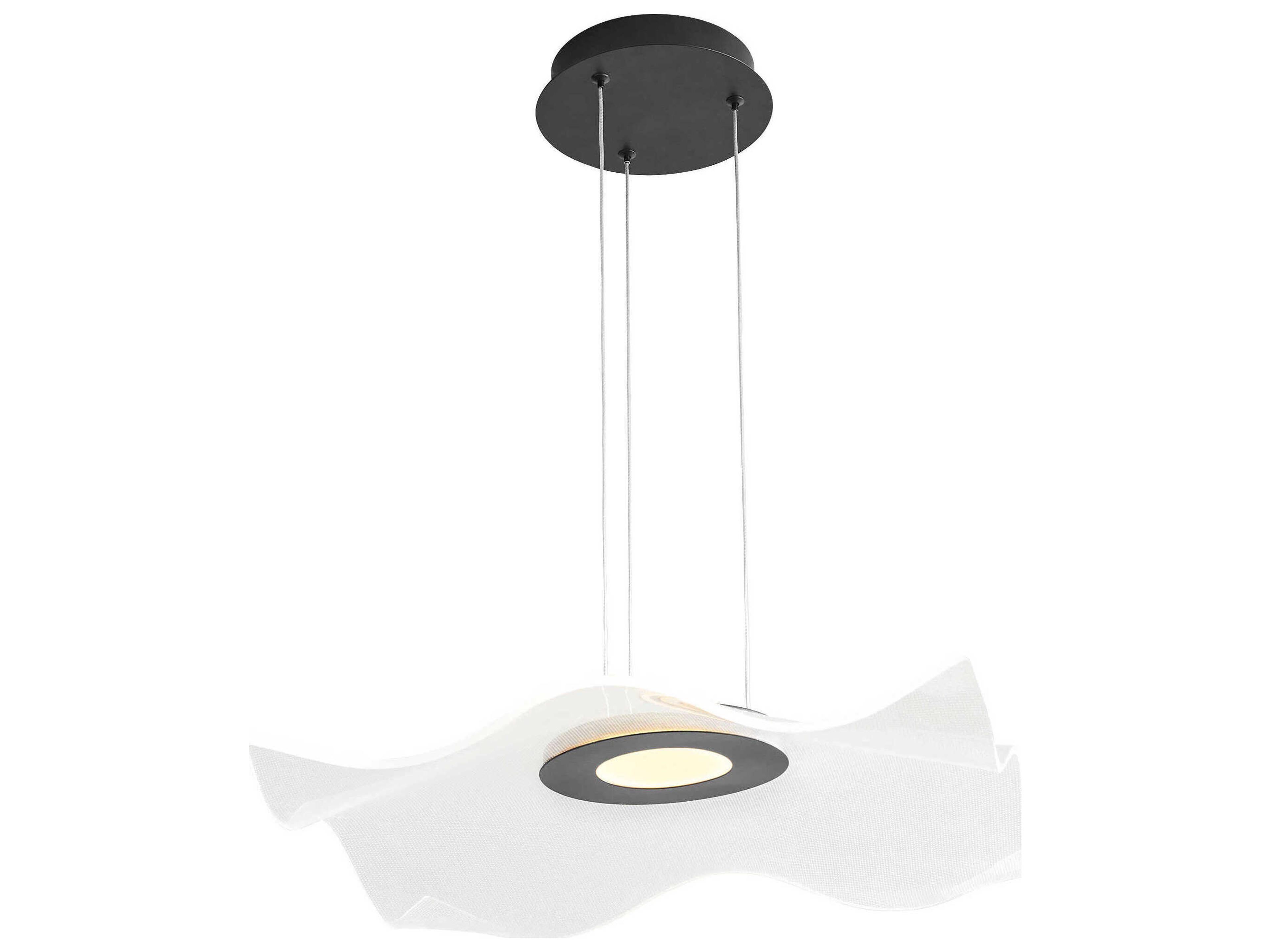 Oxygen by Quorum Medusa 1-Light Black Pendant