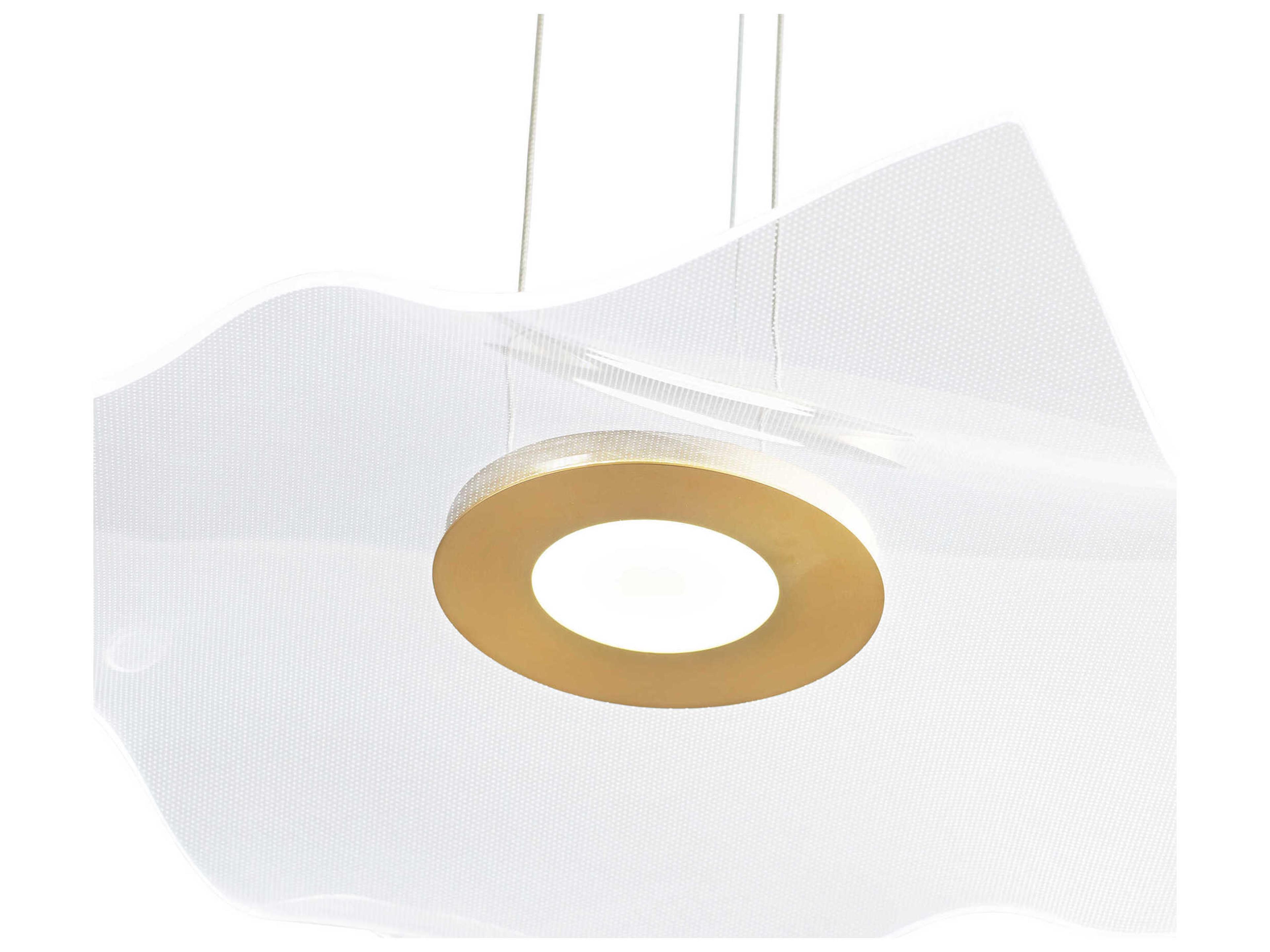 Oxygen by Quorum Medusa 1-Light Aged Brass Pendant