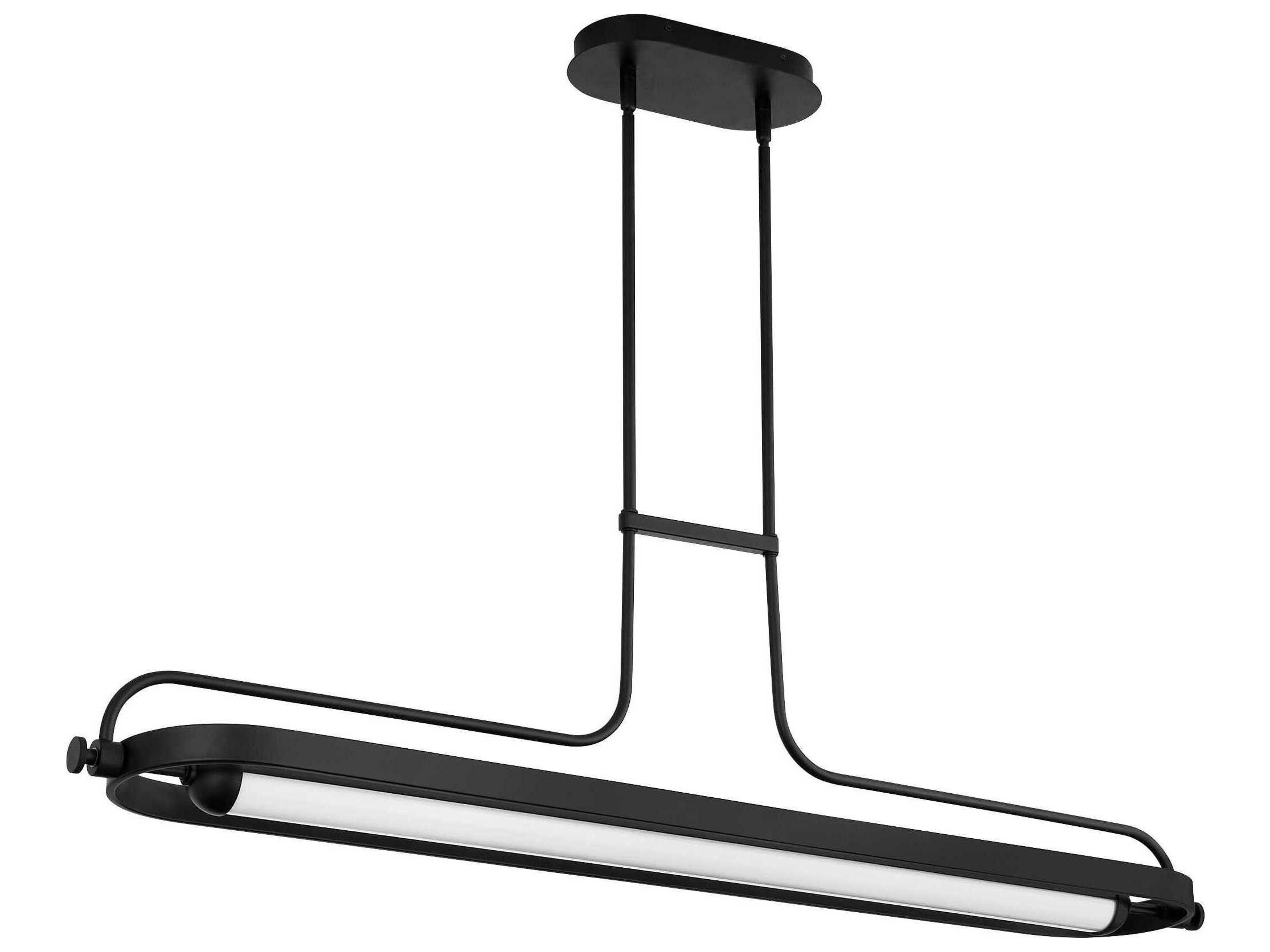 Oxygen by Quorum Braem Black Linear Island Pendant