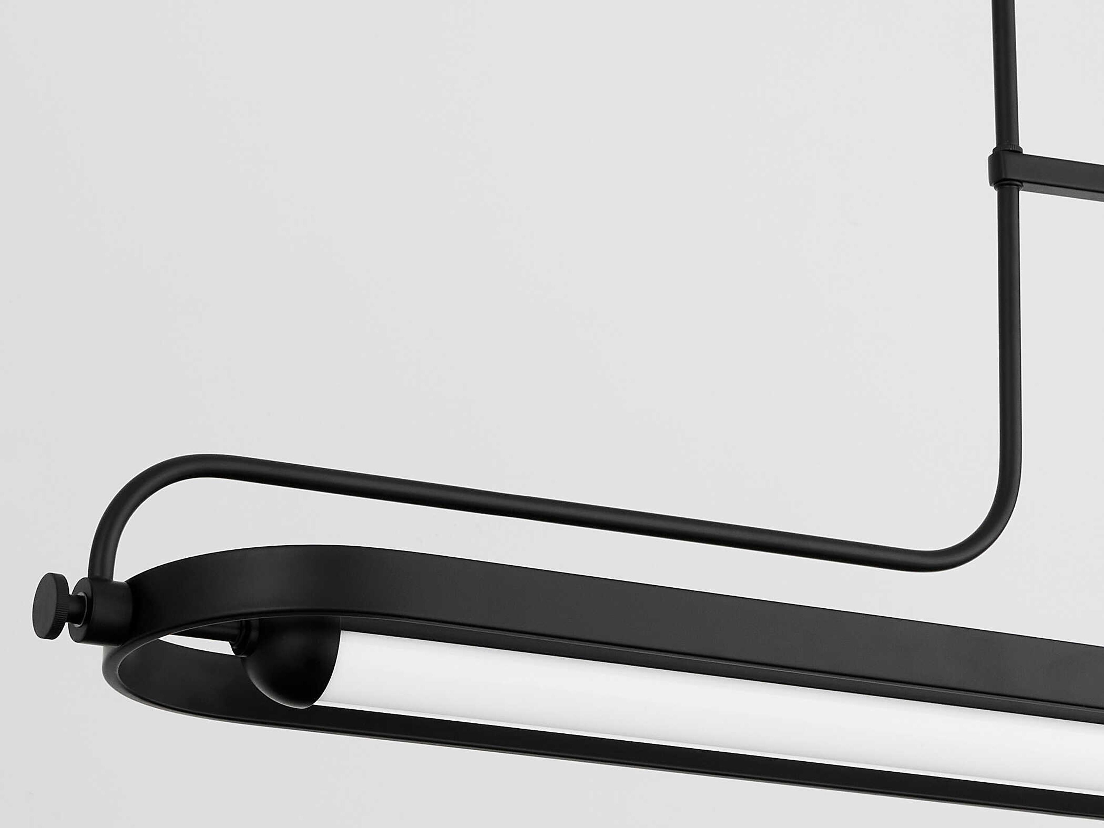 Oxygen by Quorum Braem Black Linear Island Pendant