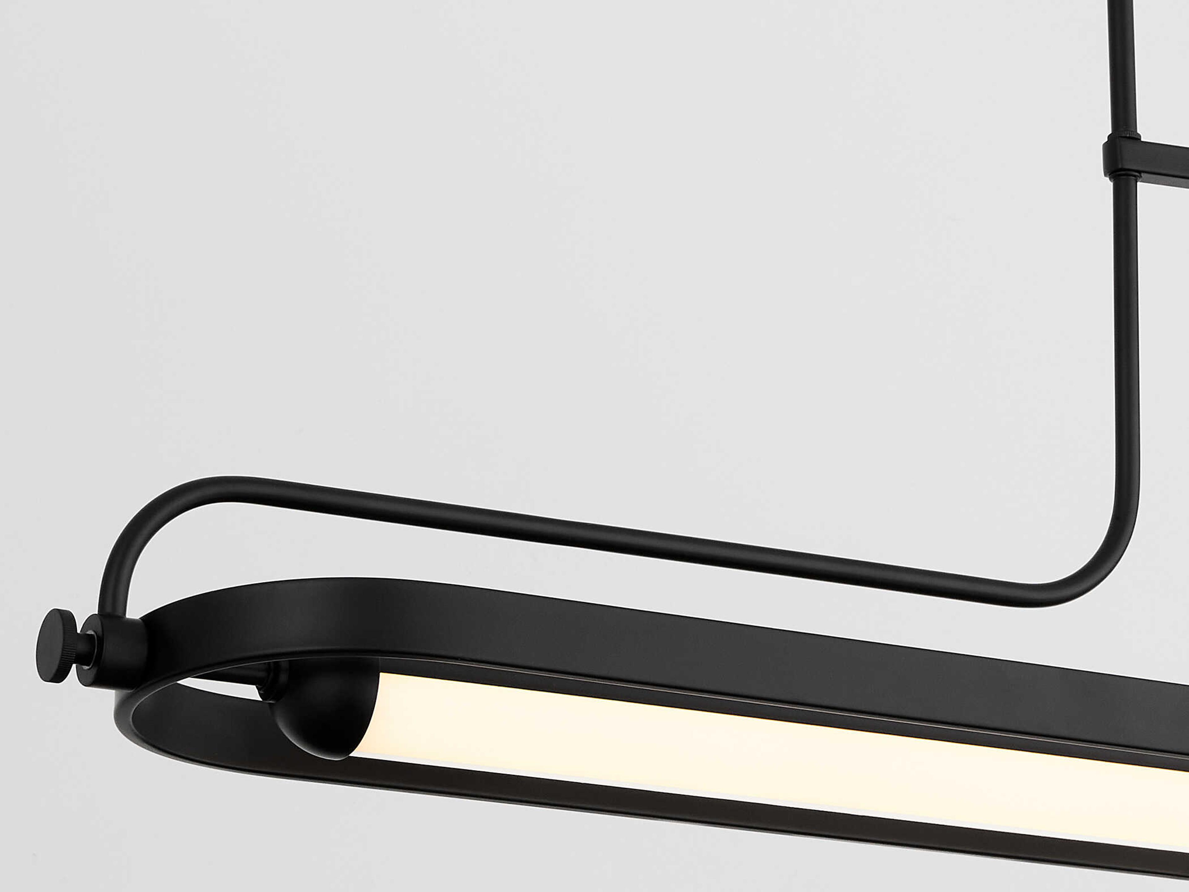 Oxygen by Quorum Braem Black Linear Island Pendant