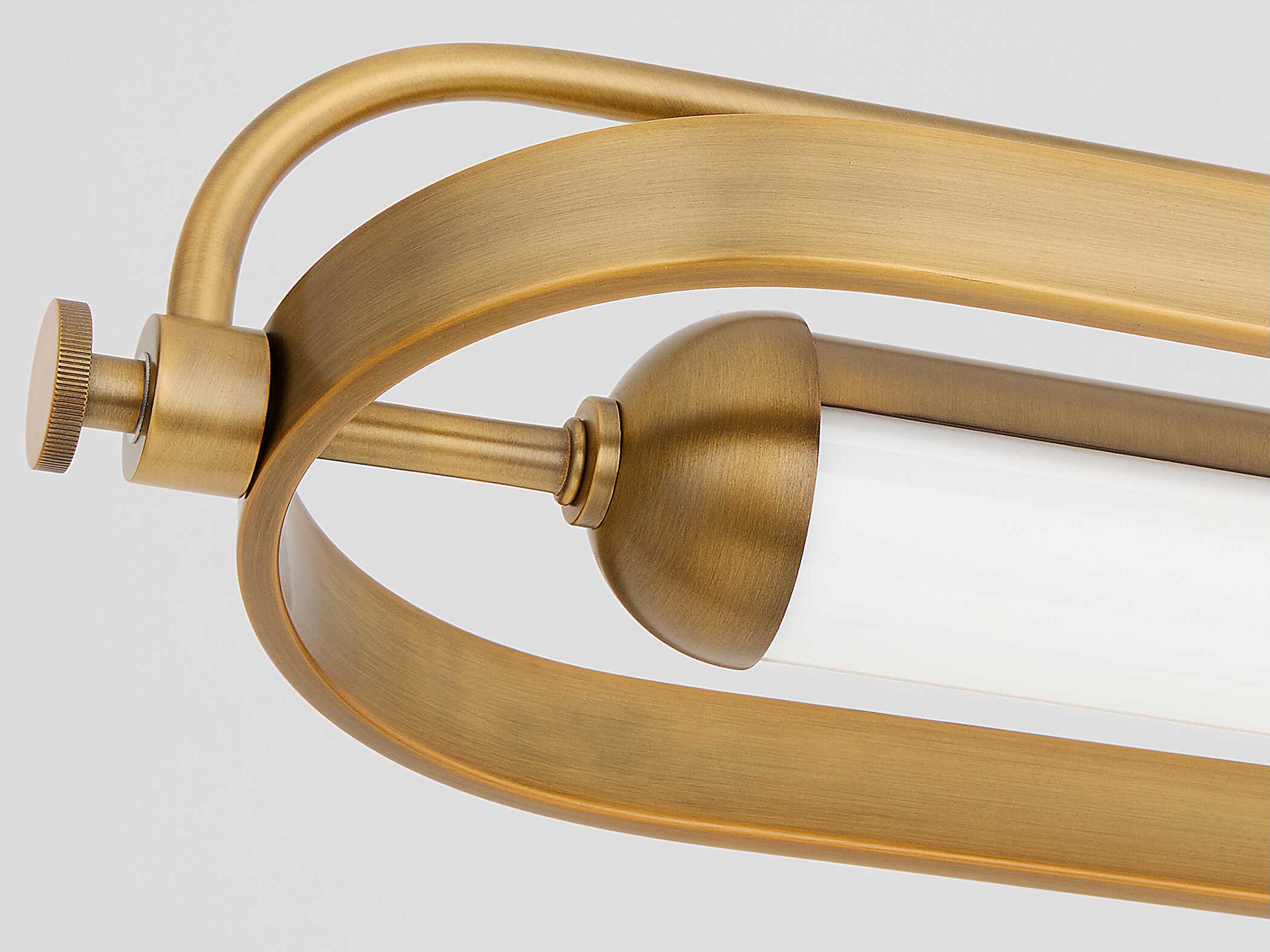 Oxygen by Quorum Braem Brushed Brass Linear Island Pendant