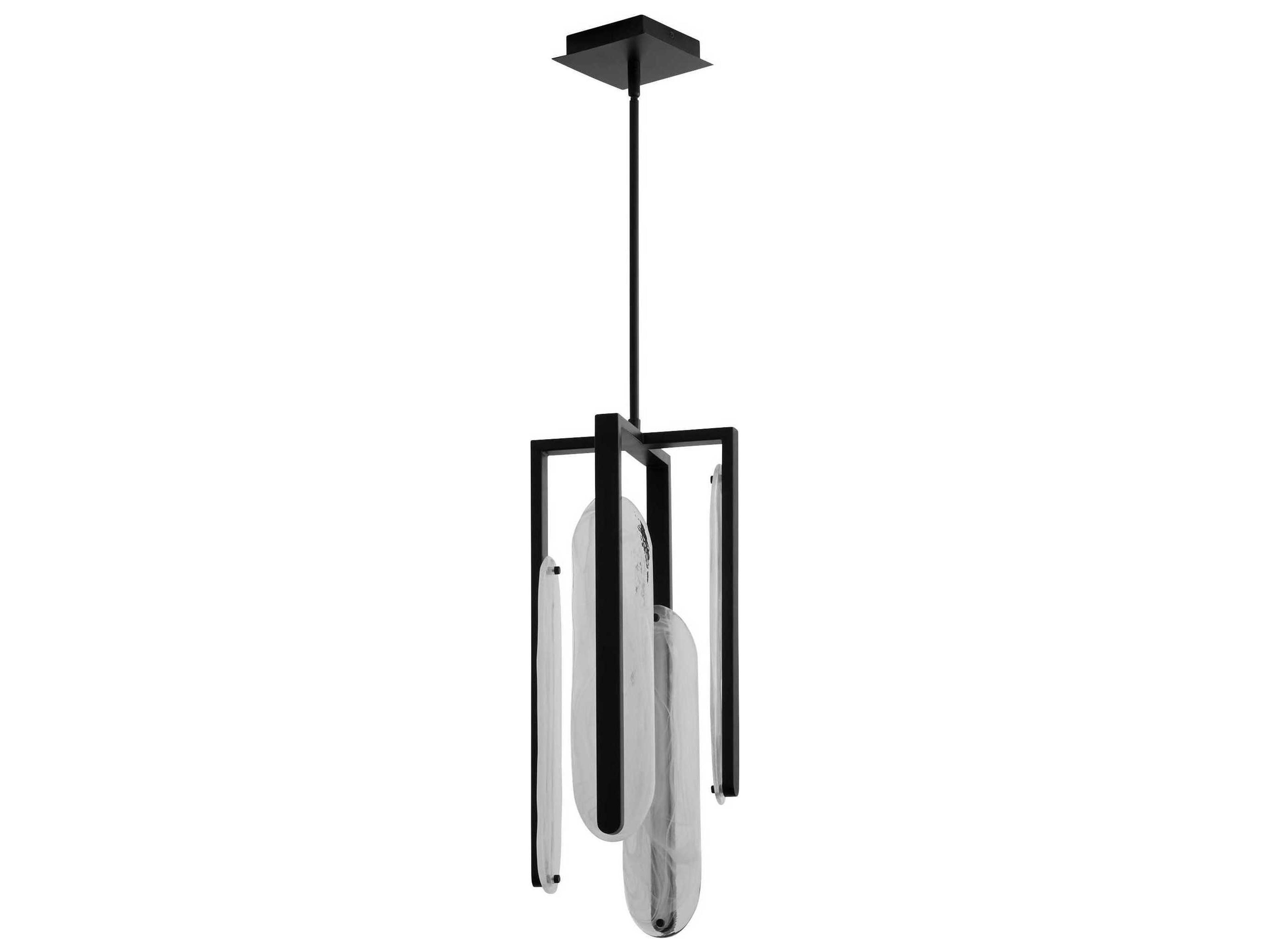 Avian 4-Light Black Geometric Pendant