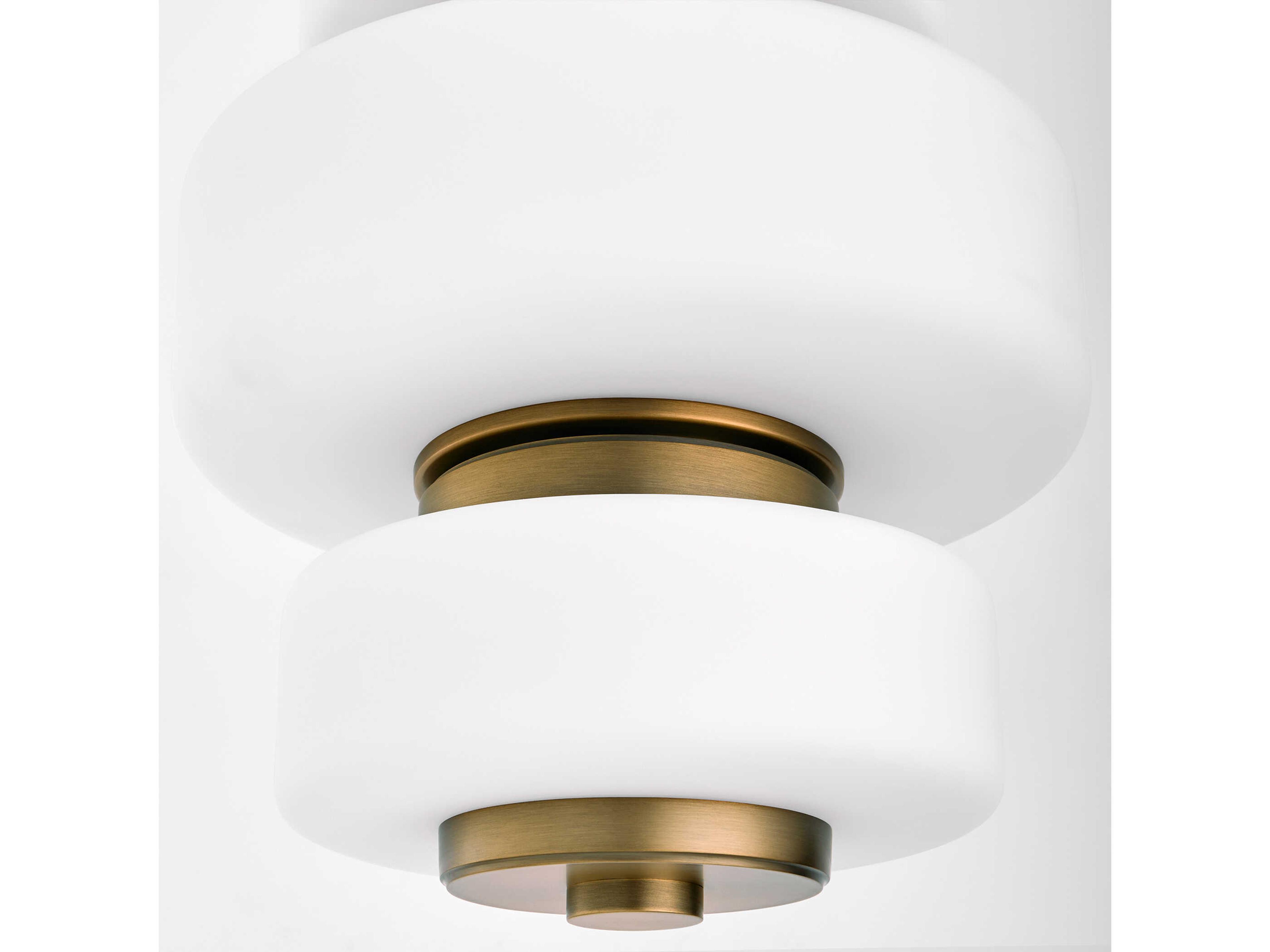 Oxygen by Quorum Favo Brushed Brass Geometric Tiered Pendant