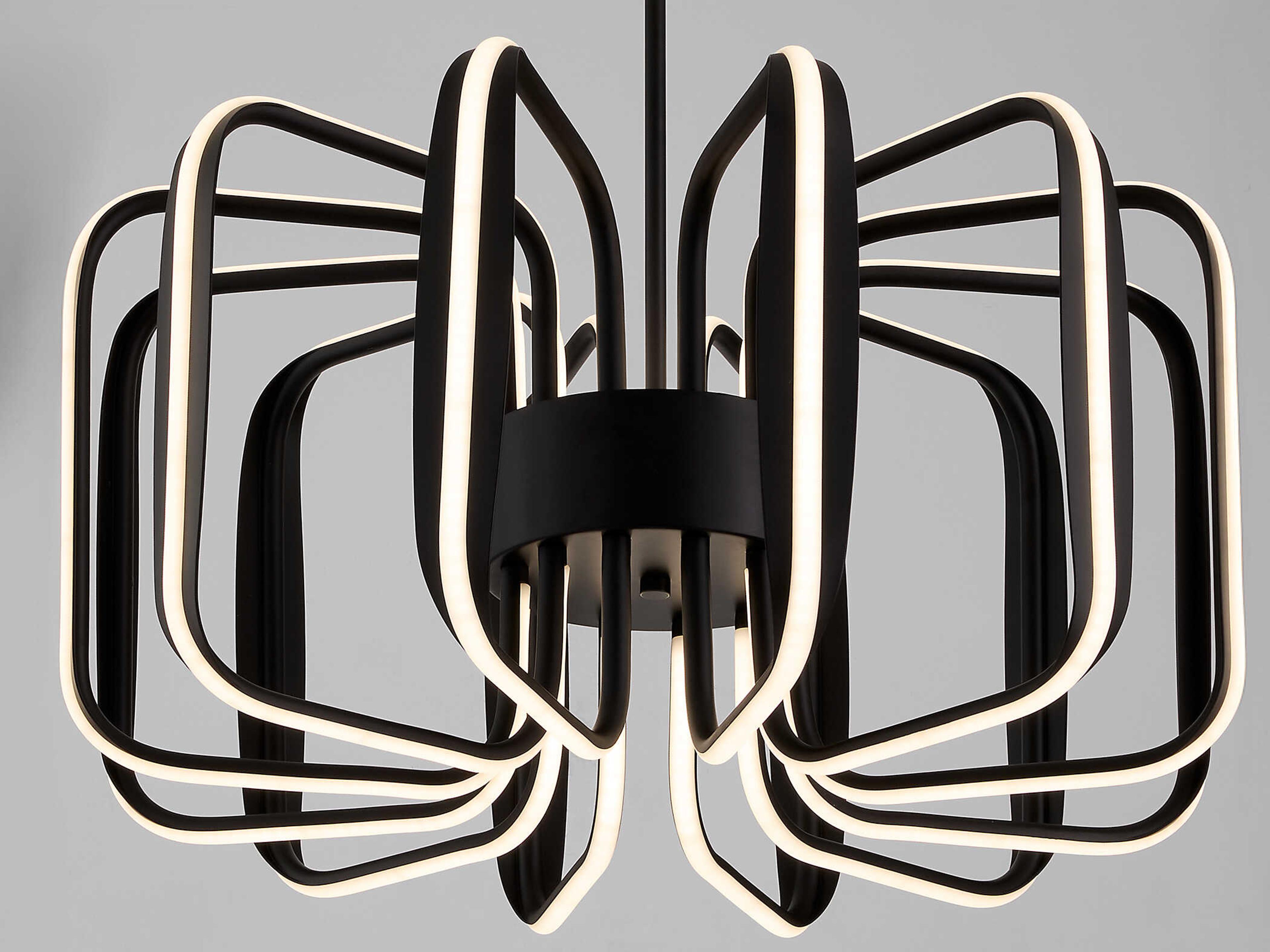 Oxygen by Quorum Roto 12-Light Black Pendant