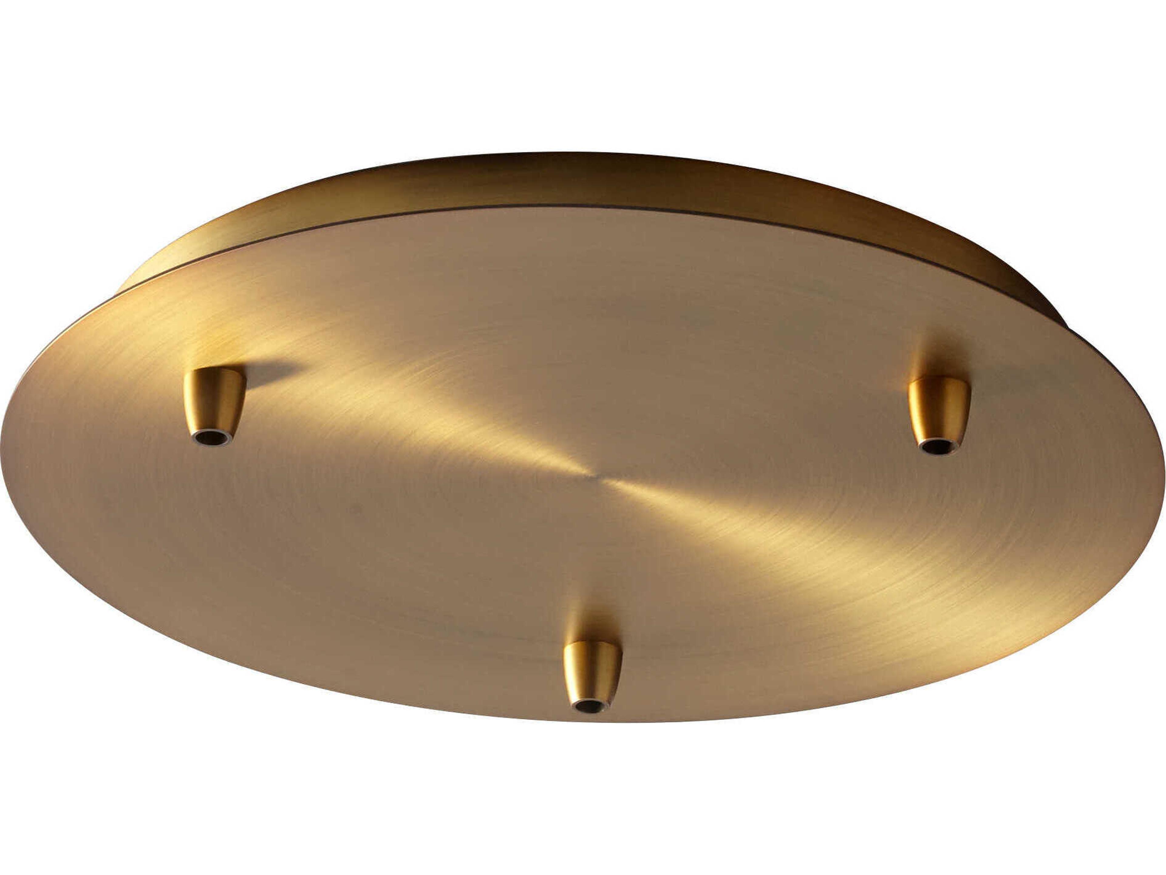 Aged Brass 3-Light Pendant Canopy