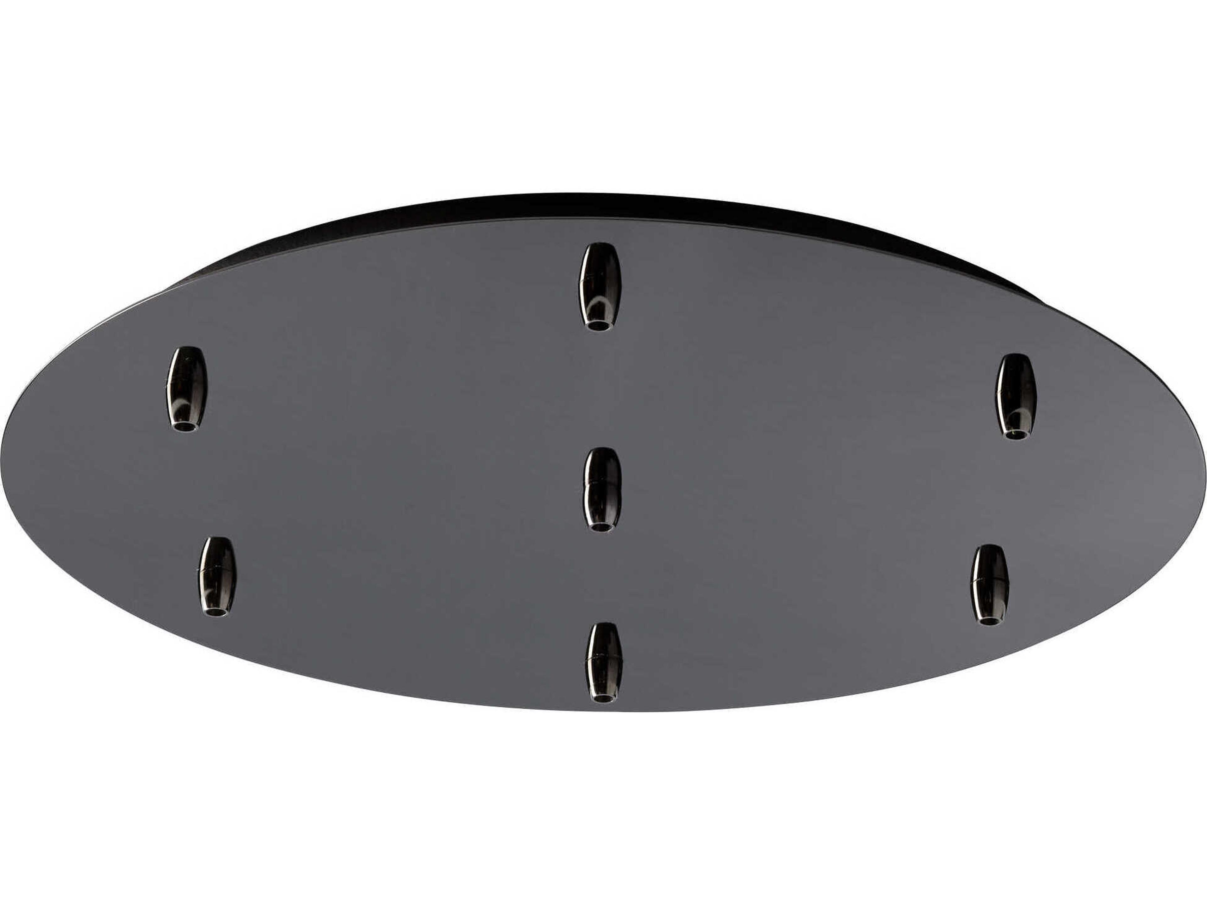 Oxygen by Quorum Gunmetal 7-Light Pendant Canopy