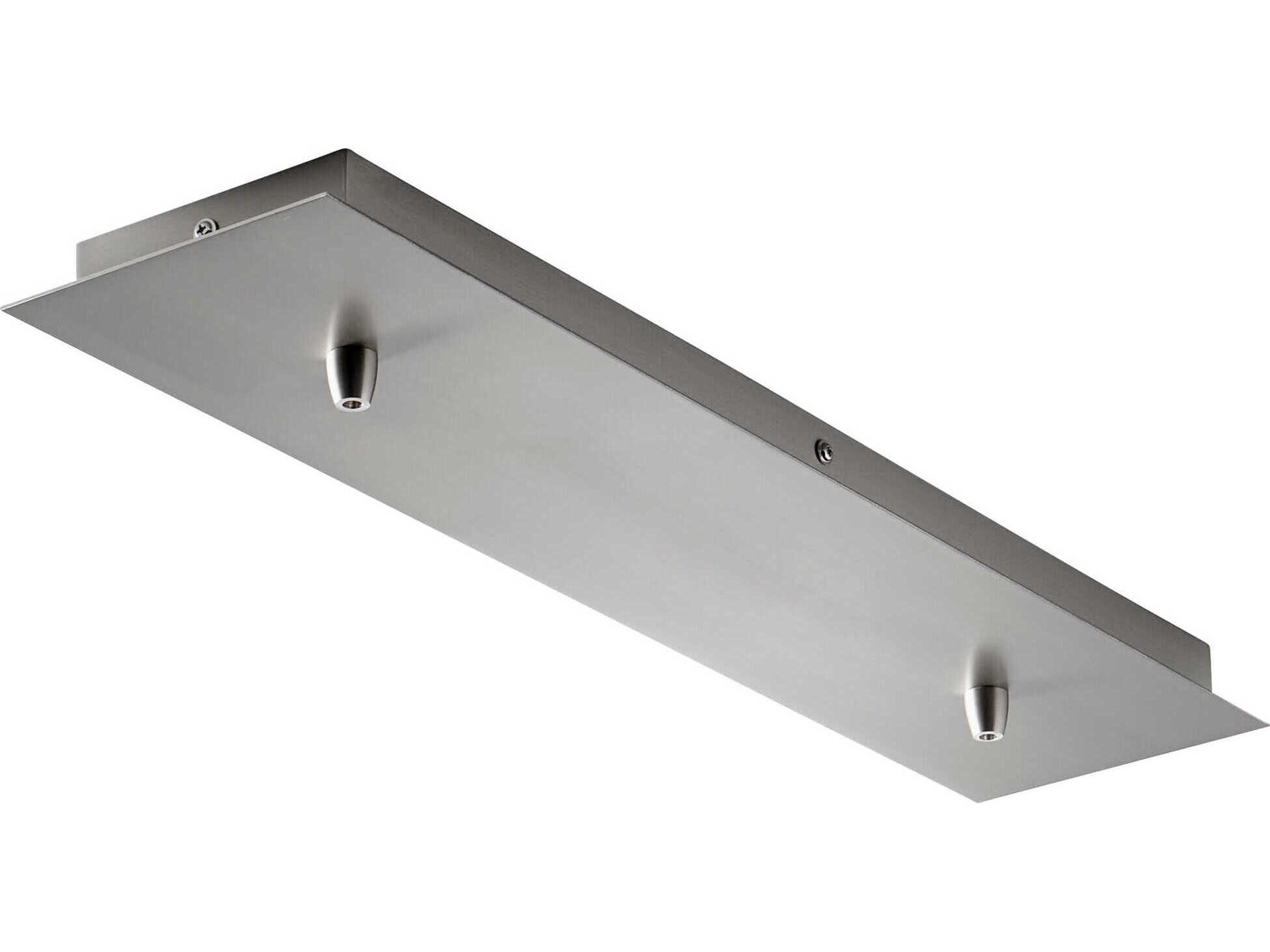 Satin Nickel 2-Light Linear Canopy