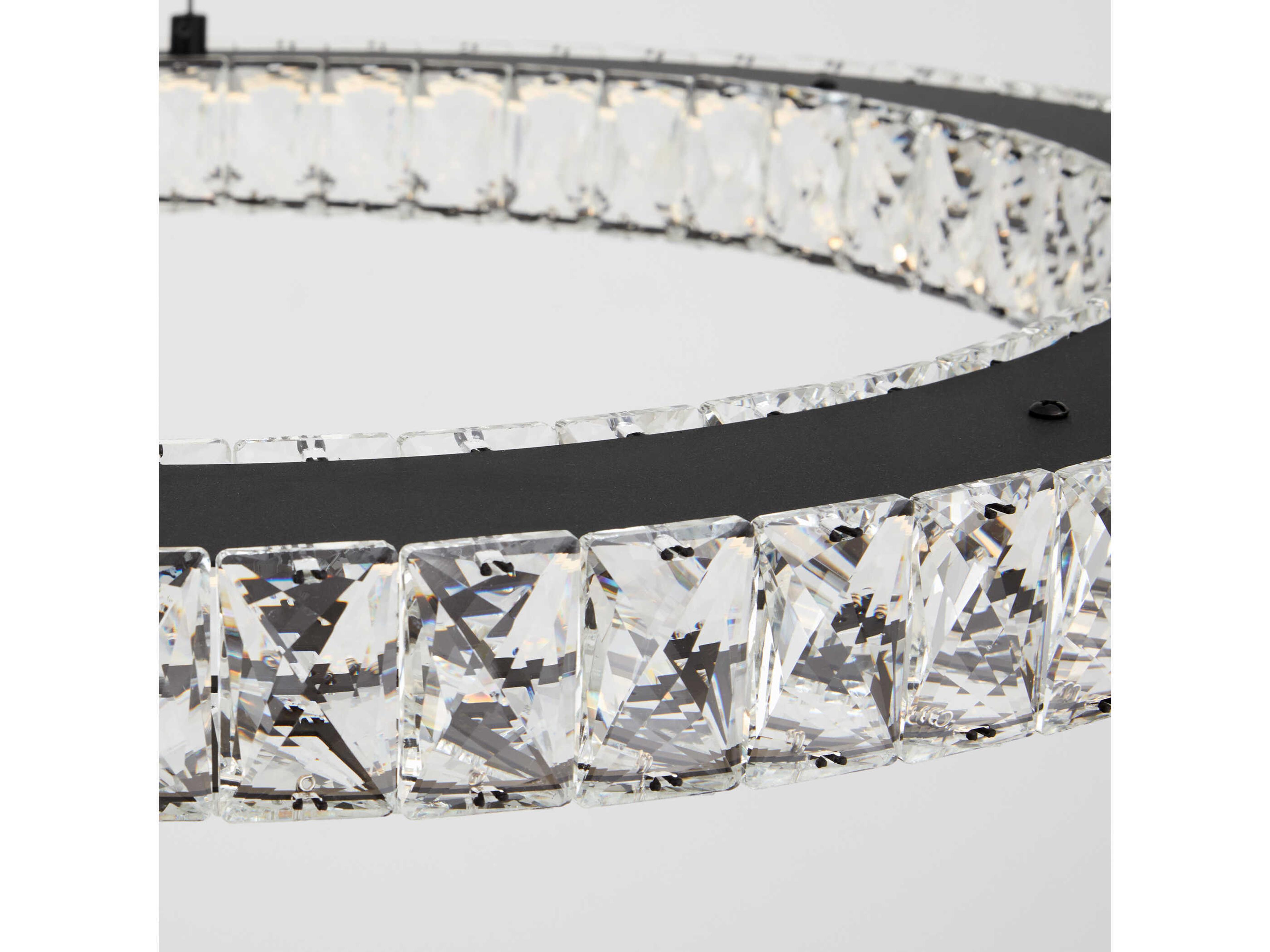 Oxygen by Quorum Elan 1-Light Black Round Pendant