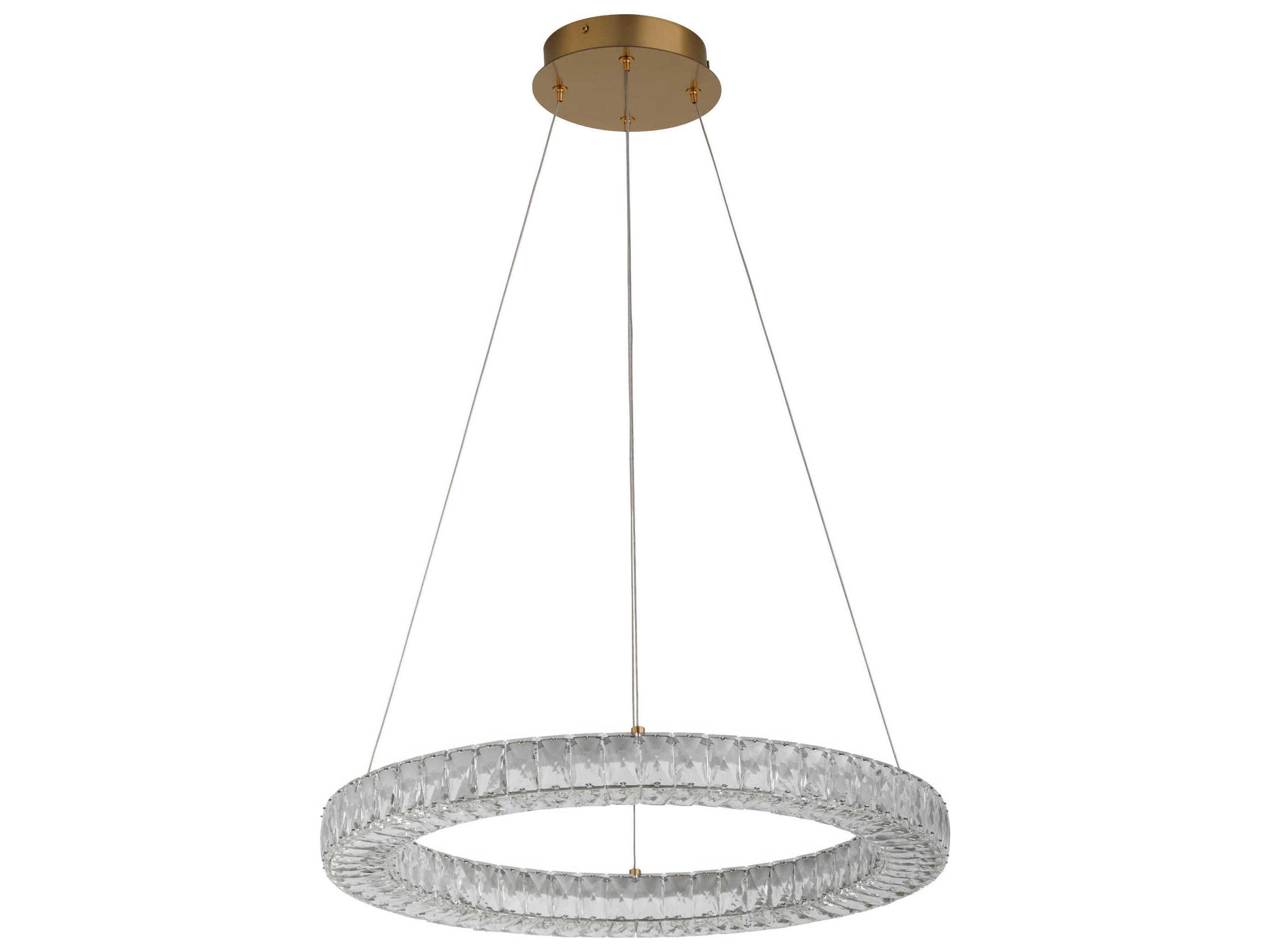 Elan 1-Light Aged Brass Round Pendant