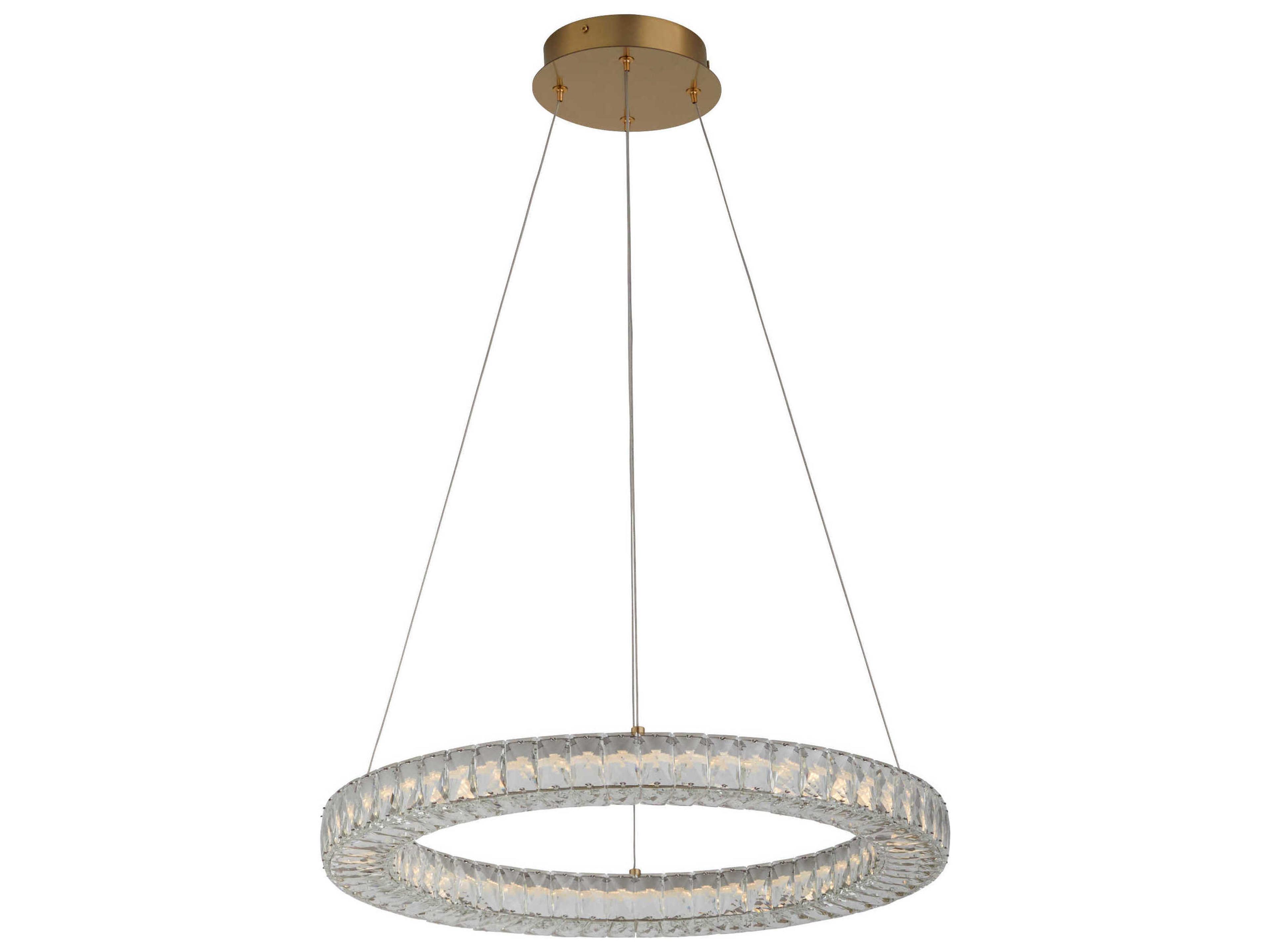Oxygen by Quorum Elan 1-Light Aged Brass Round Pendant