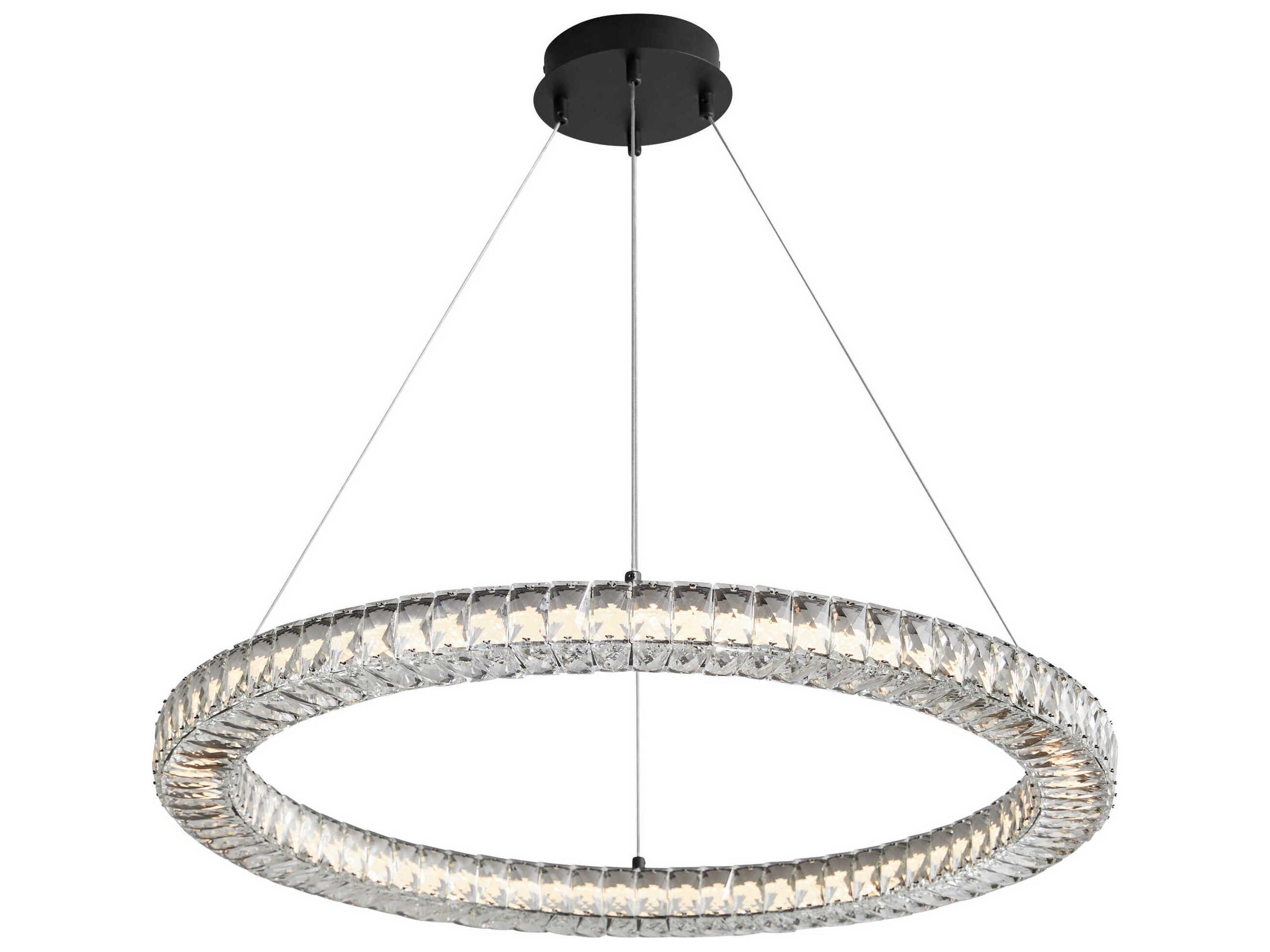 Oxygen by Quorum Elan 1-Light Black Round Pendant