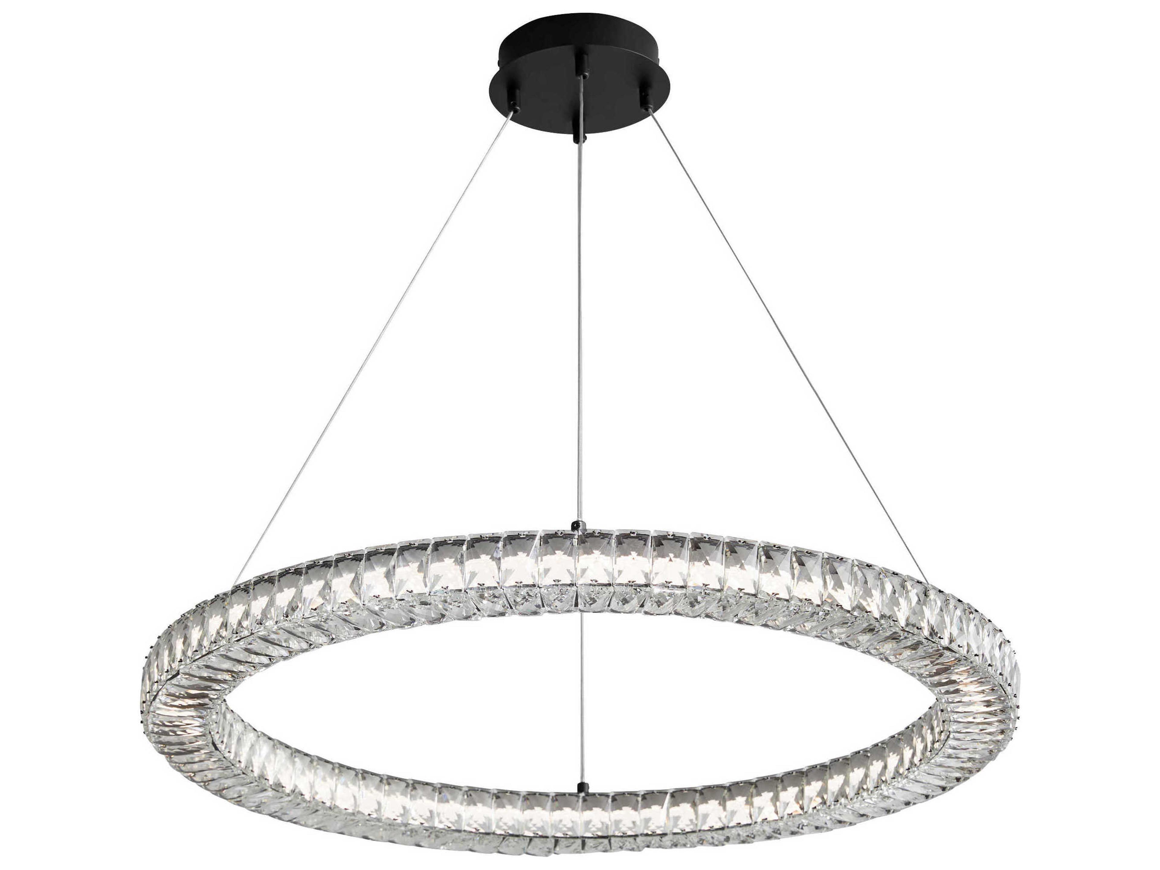 Oxygen by Quorum Elan 1-Light Black Round Pendant