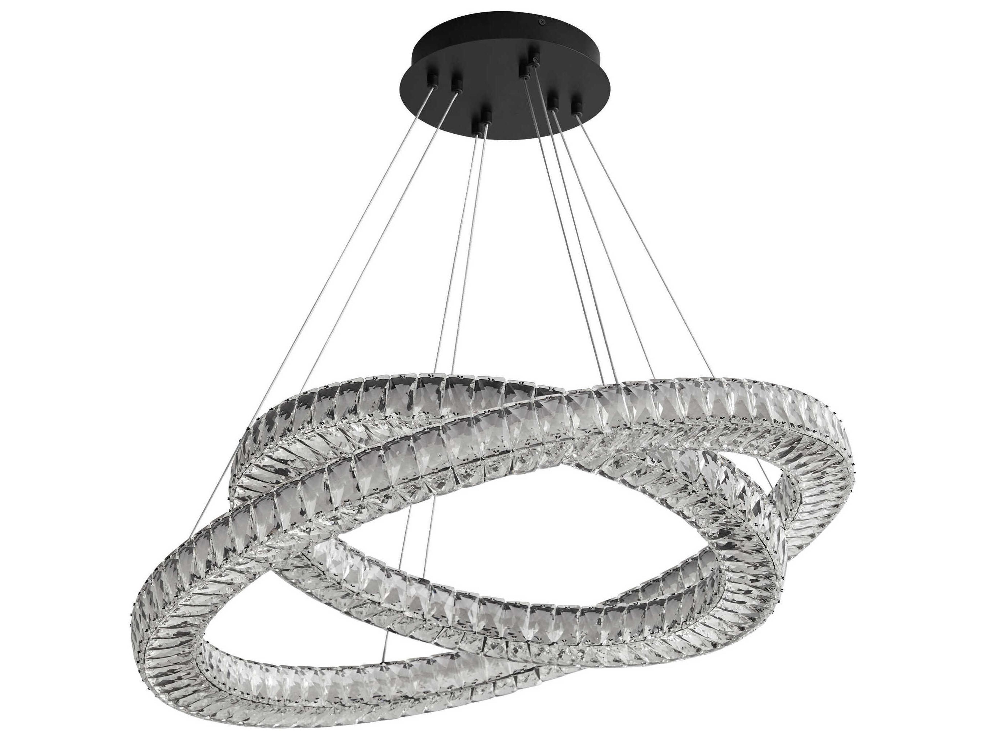 Elan 2-Light Black Round Pendant