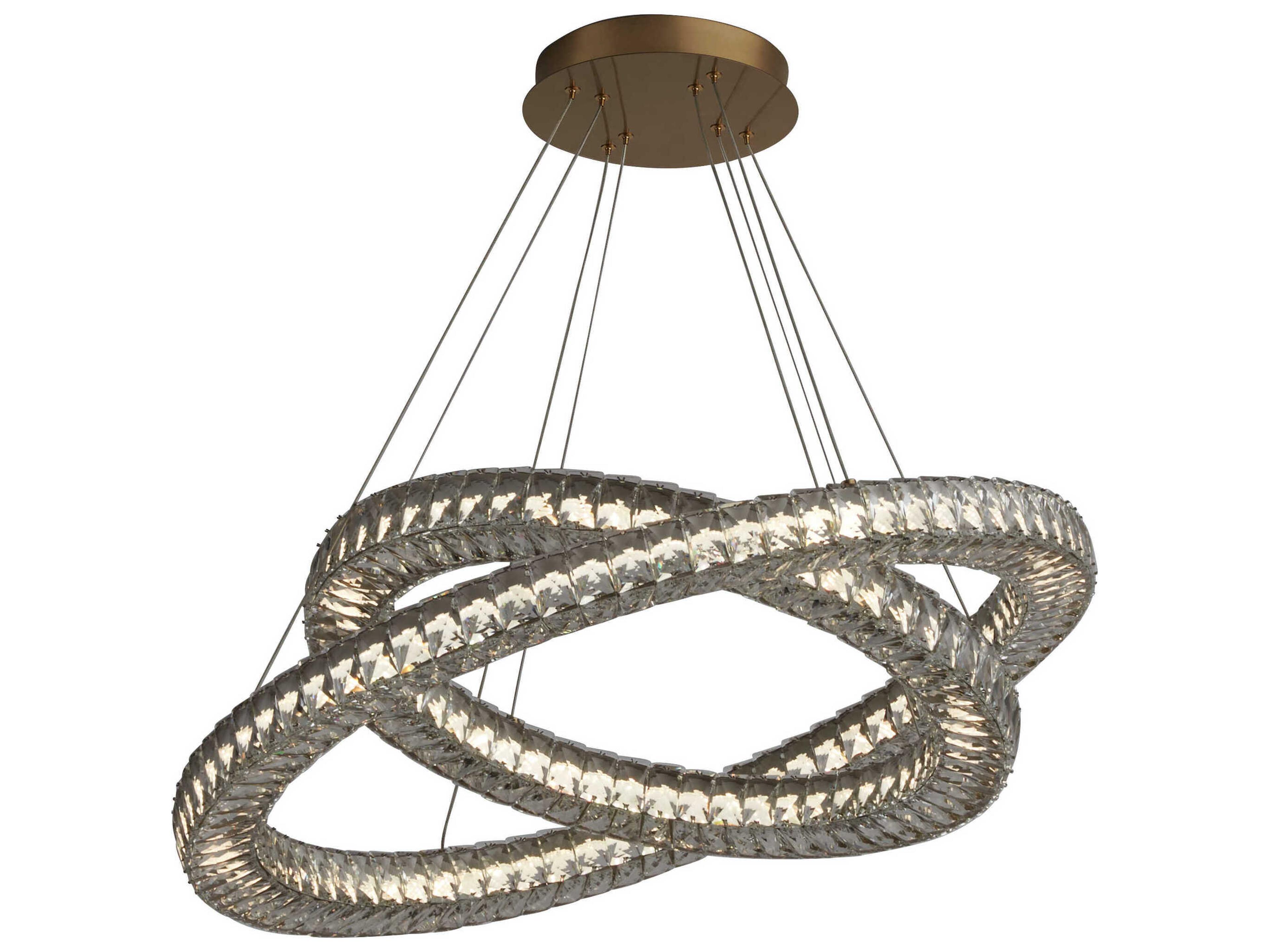 Oxygen by Quorum Elan 2-Light Aged Brass Round Pendant
