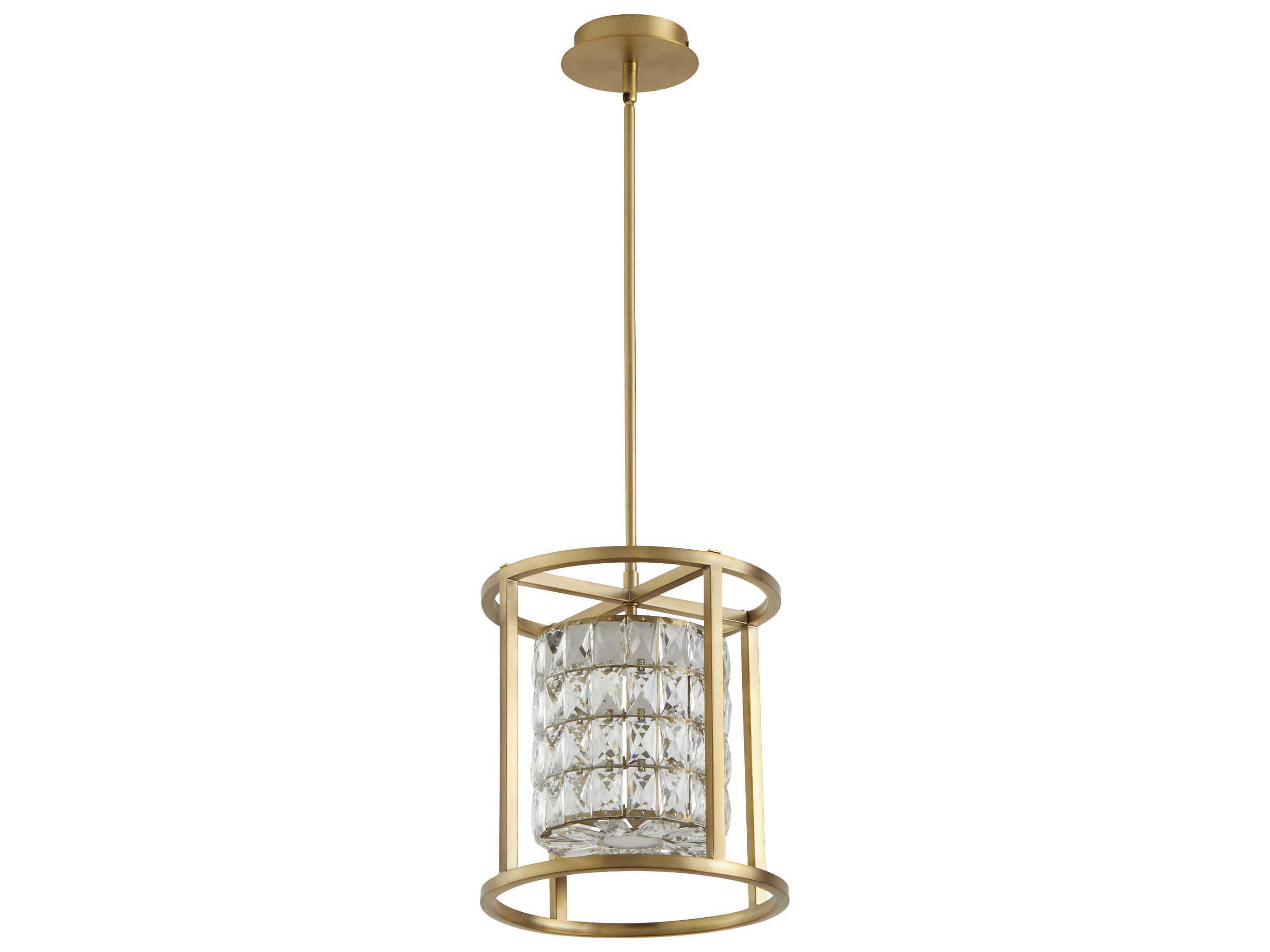 Elan 1-Light Aged Brass Mini Pendant