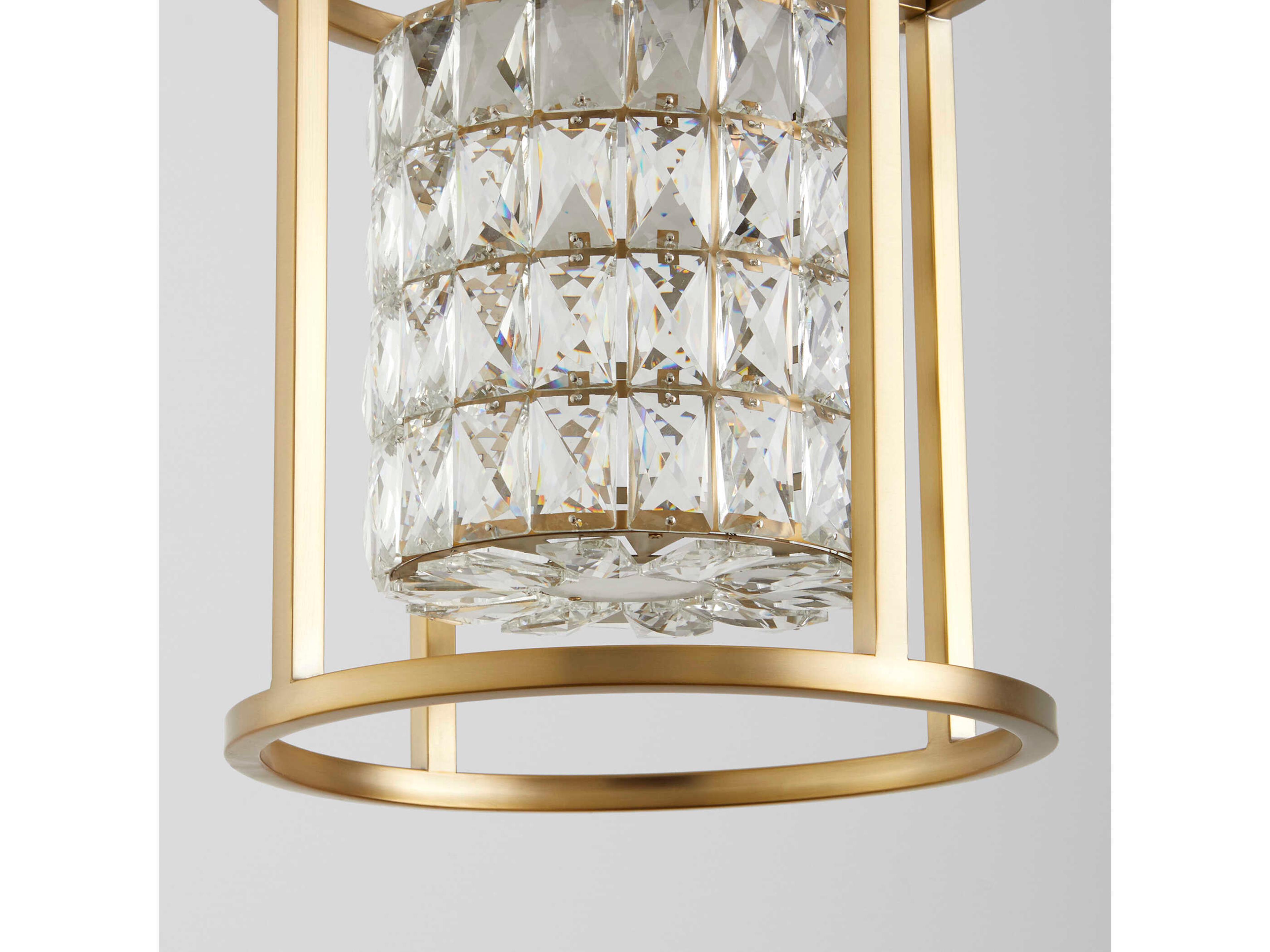 Oxygen by Quorum Elan 1-Light Aged Brass Mini Pendant