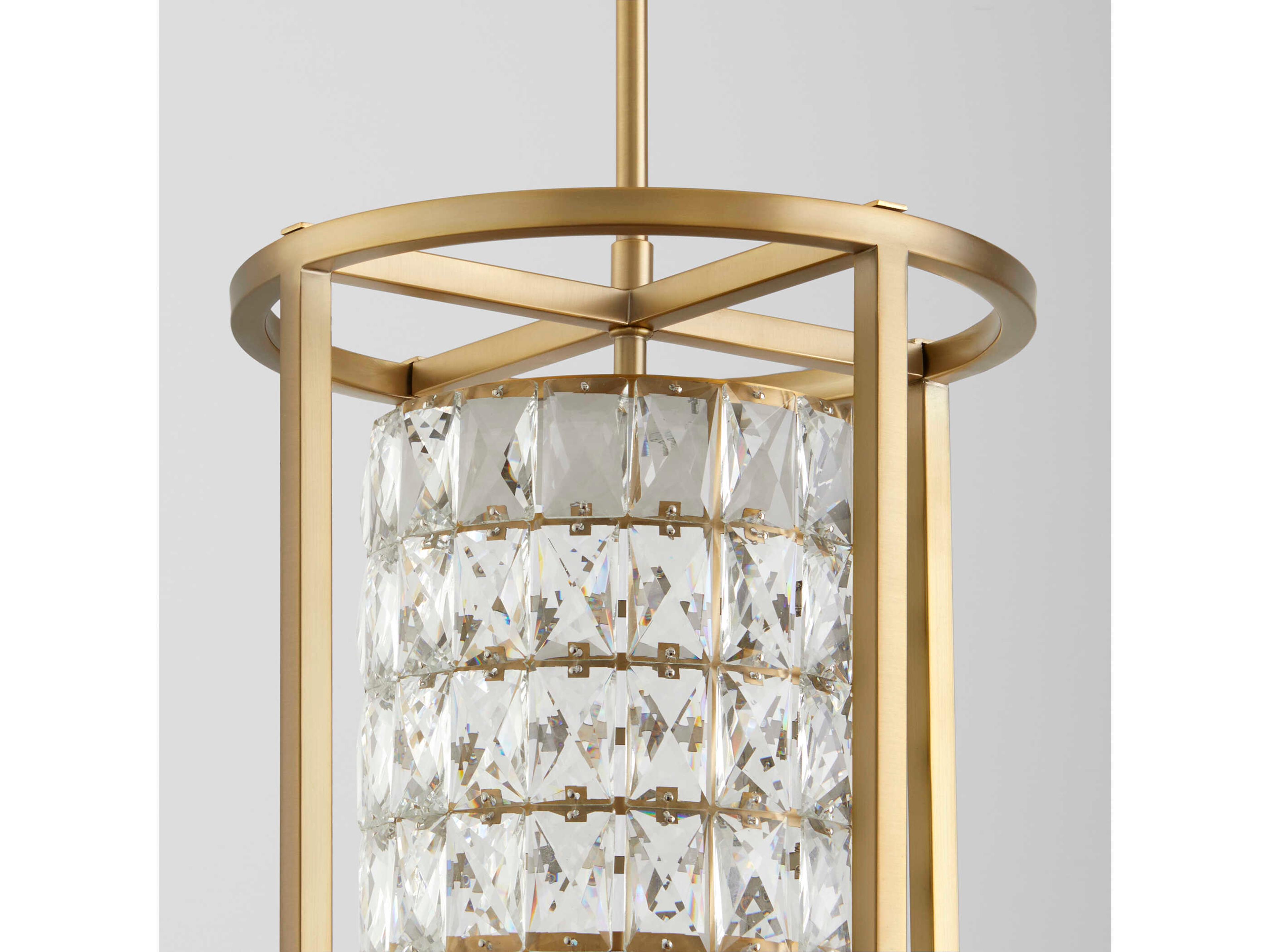Oxygen by Quorum Elan 1-Light Aged Brass Mini Pendant