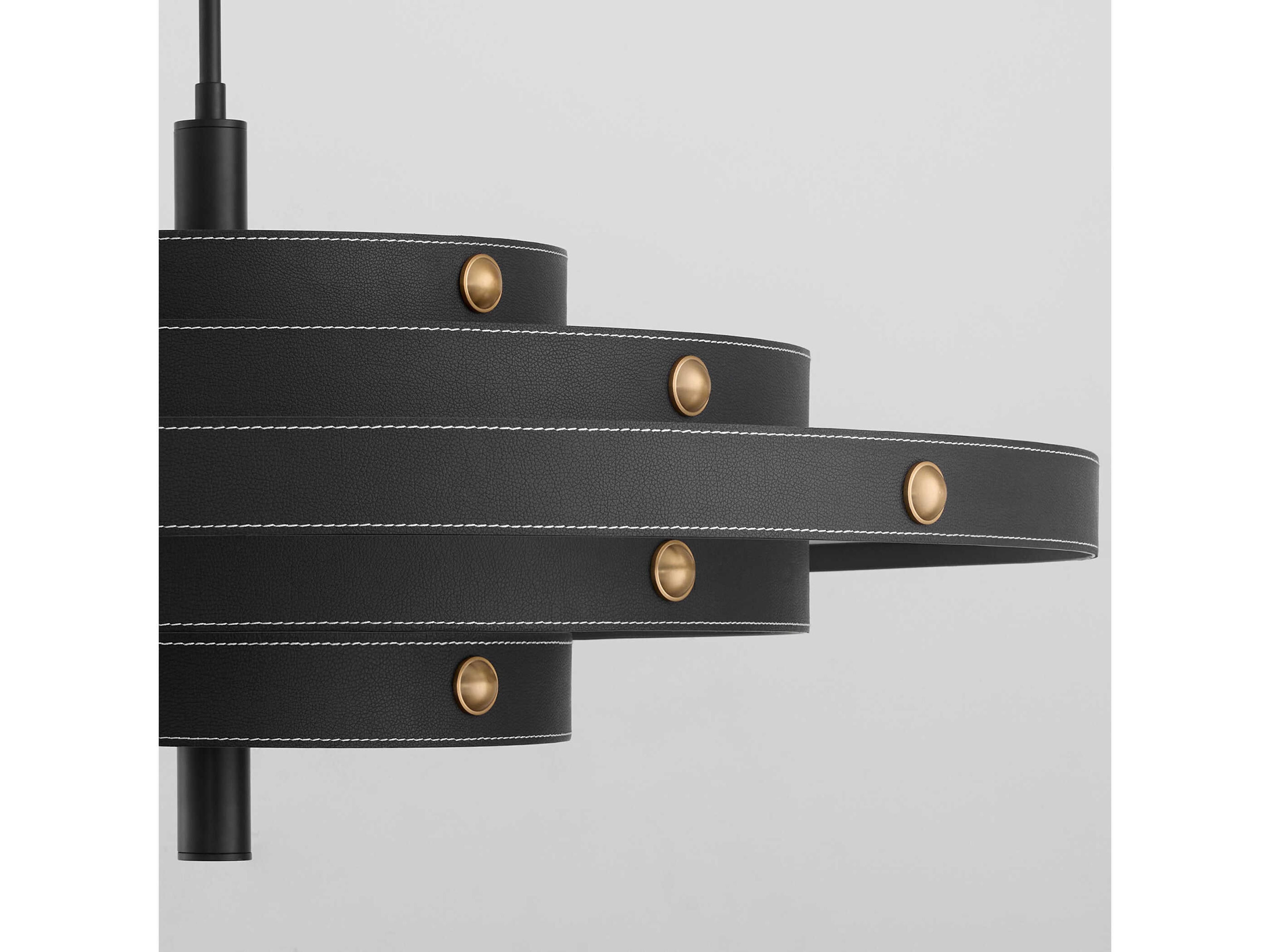 Oxygen by Quorum Borealis 5-Light Black Tiered Pendant